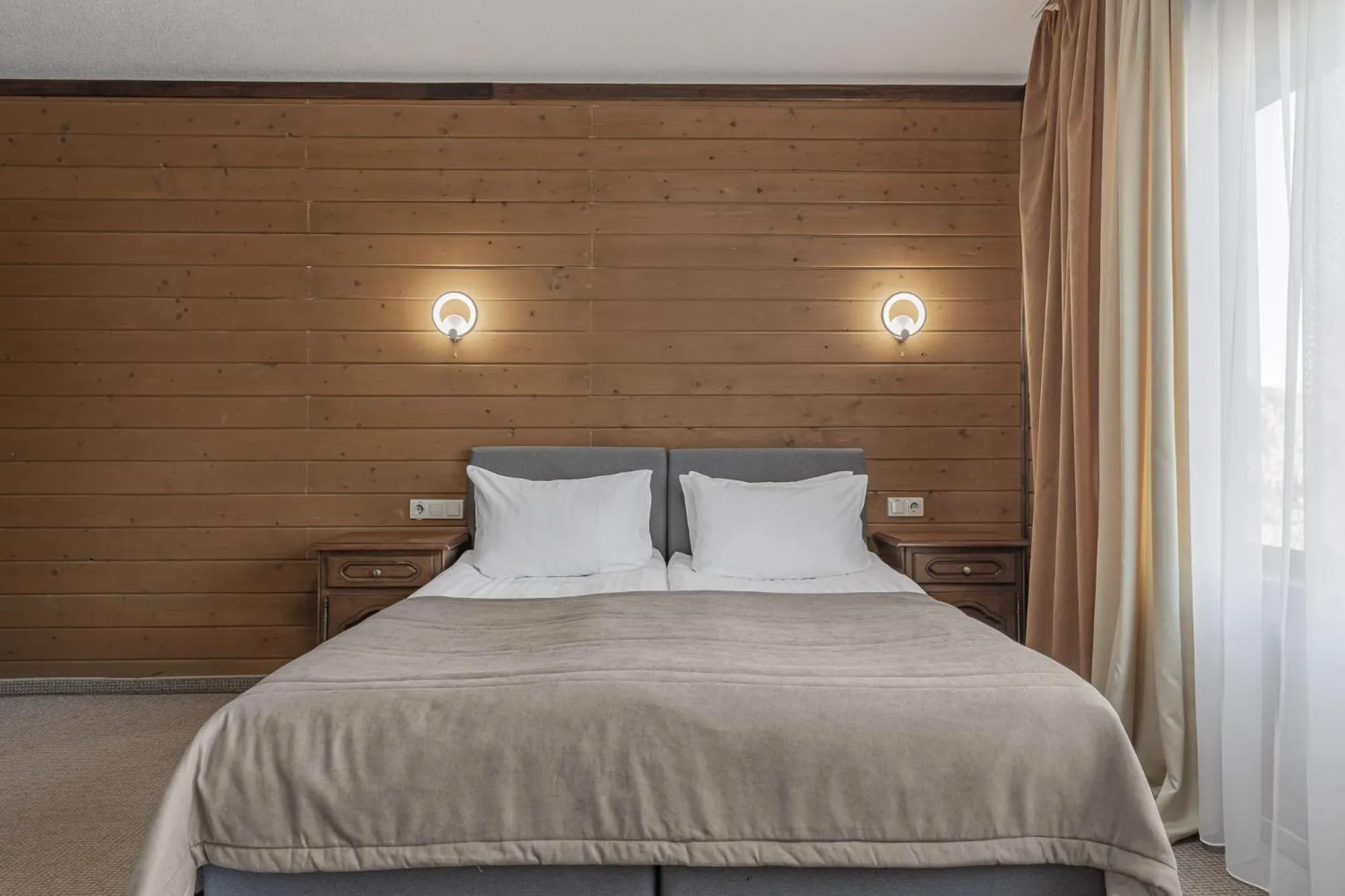 Bed in Bukovel Hotel