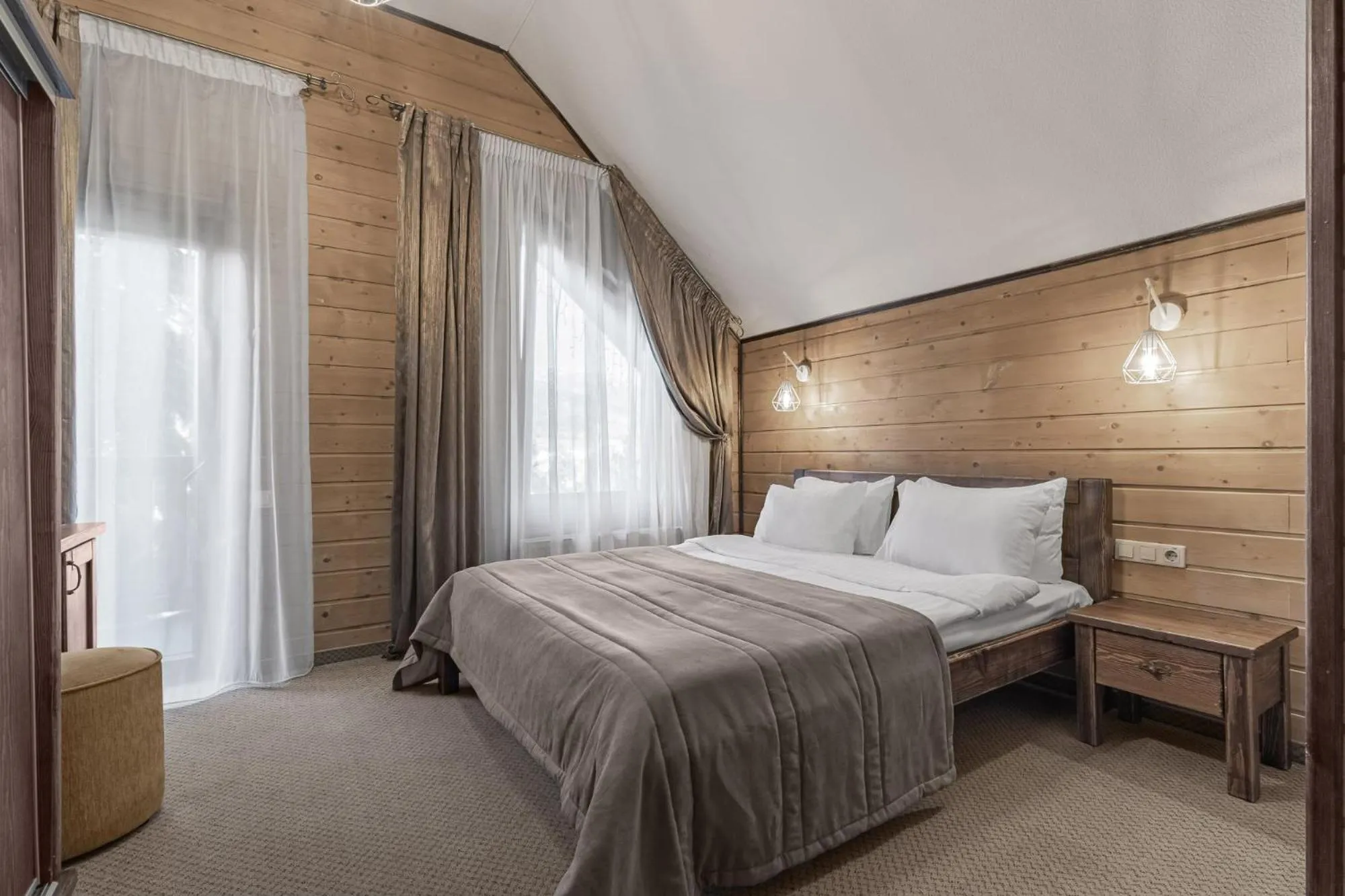 Bed in Bukovel Hotel