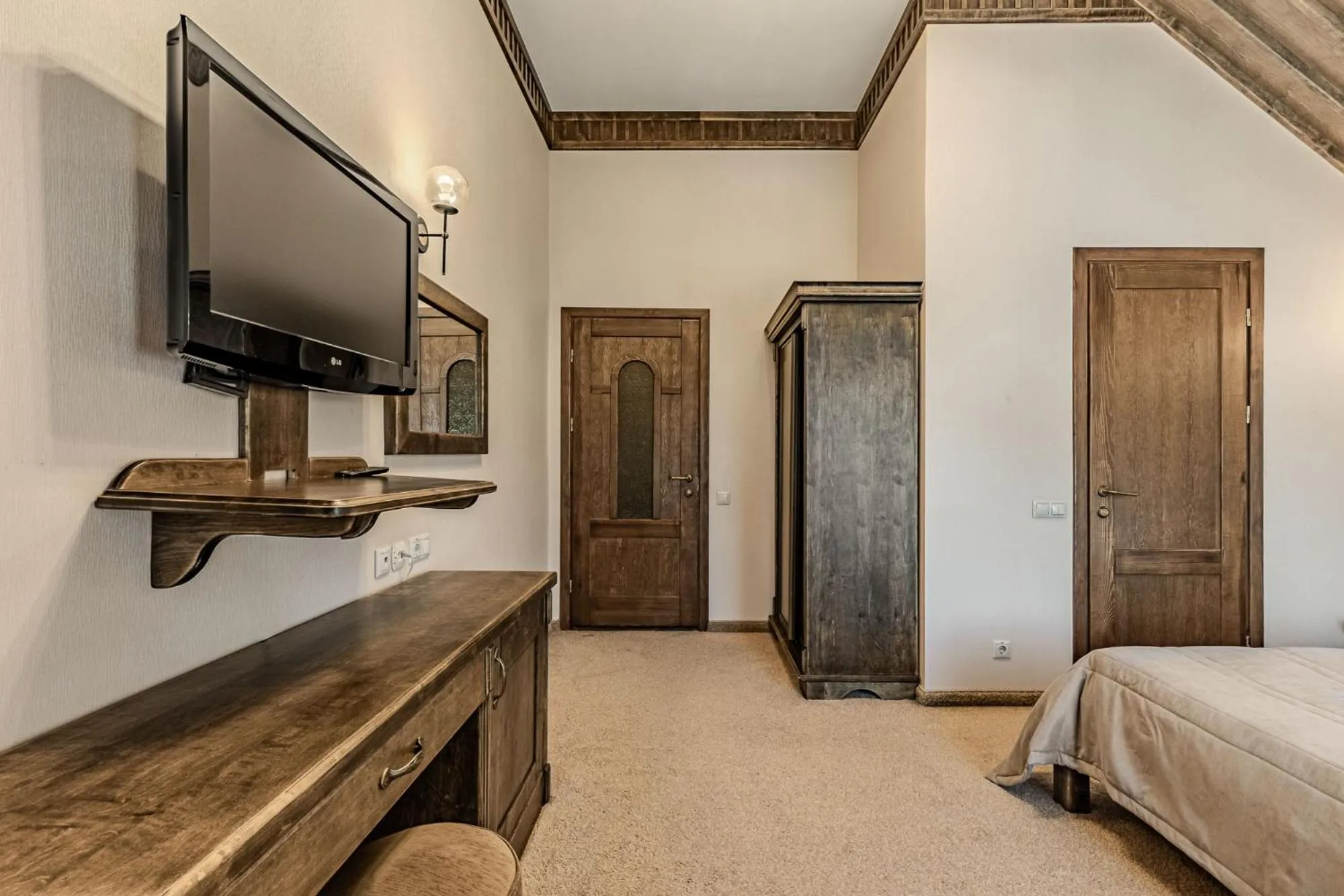 Bed in Bukovel Hotel