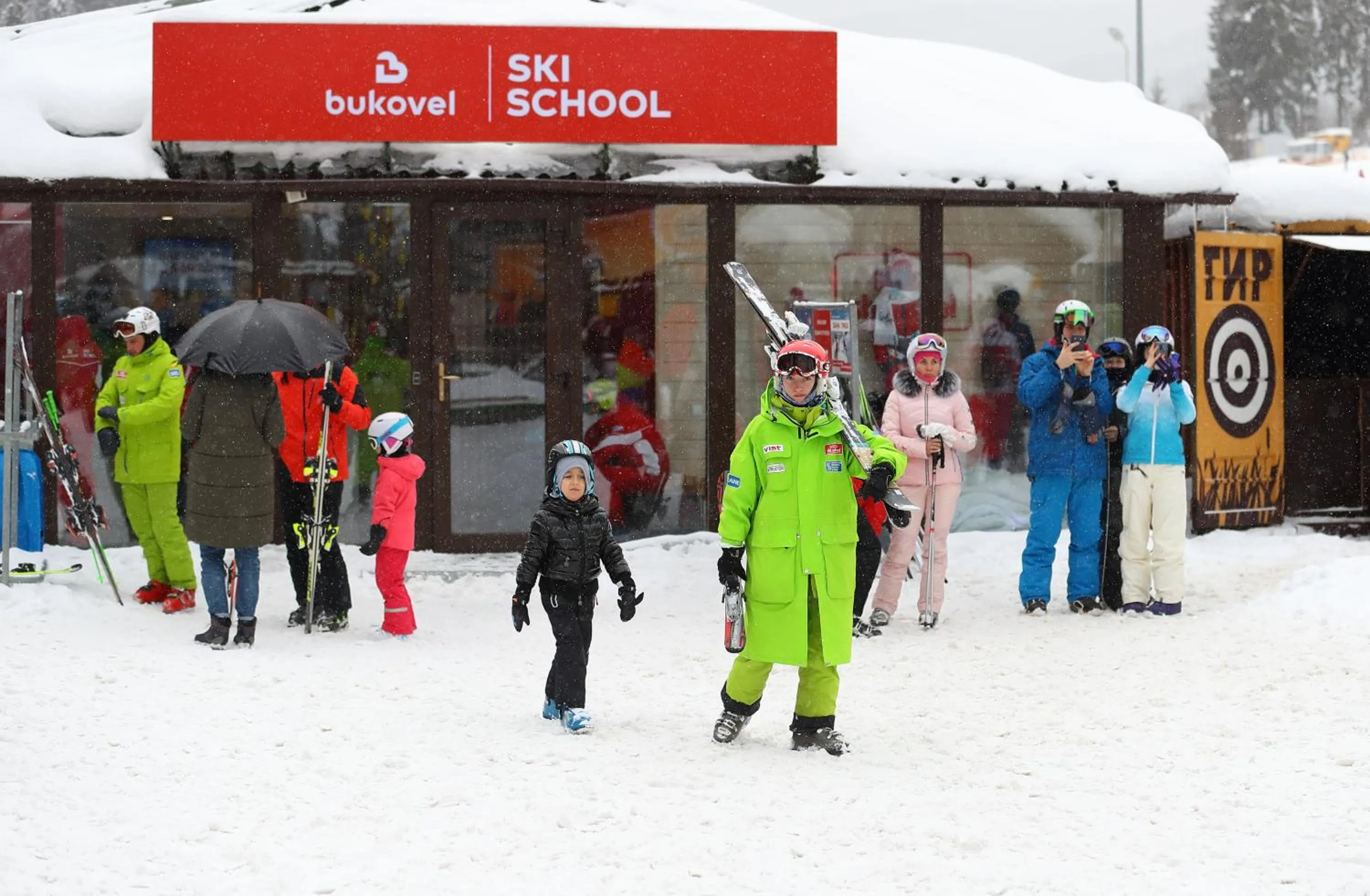 People in Bukovel Hotel