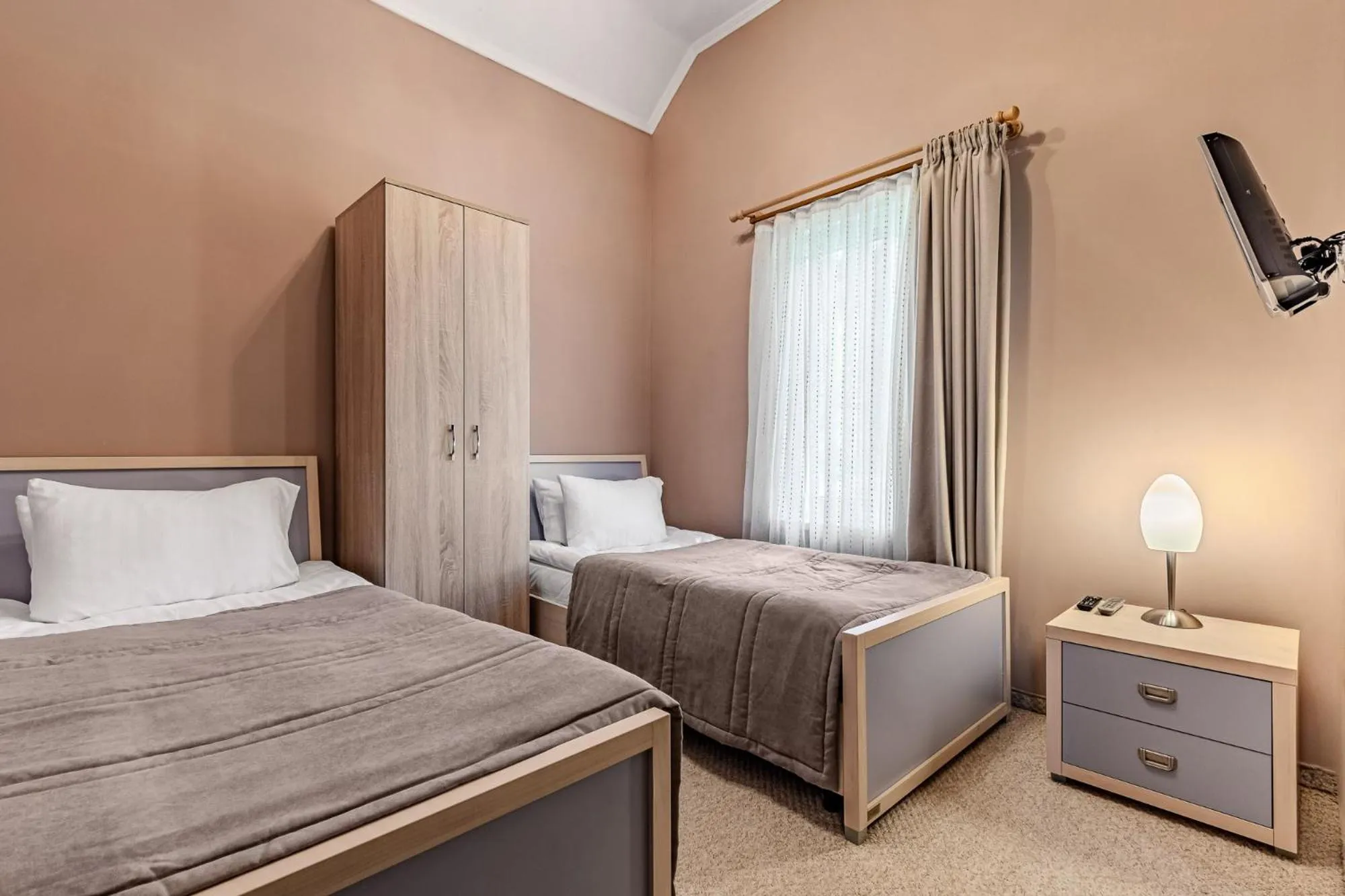 Bed in Bukovel Hotel