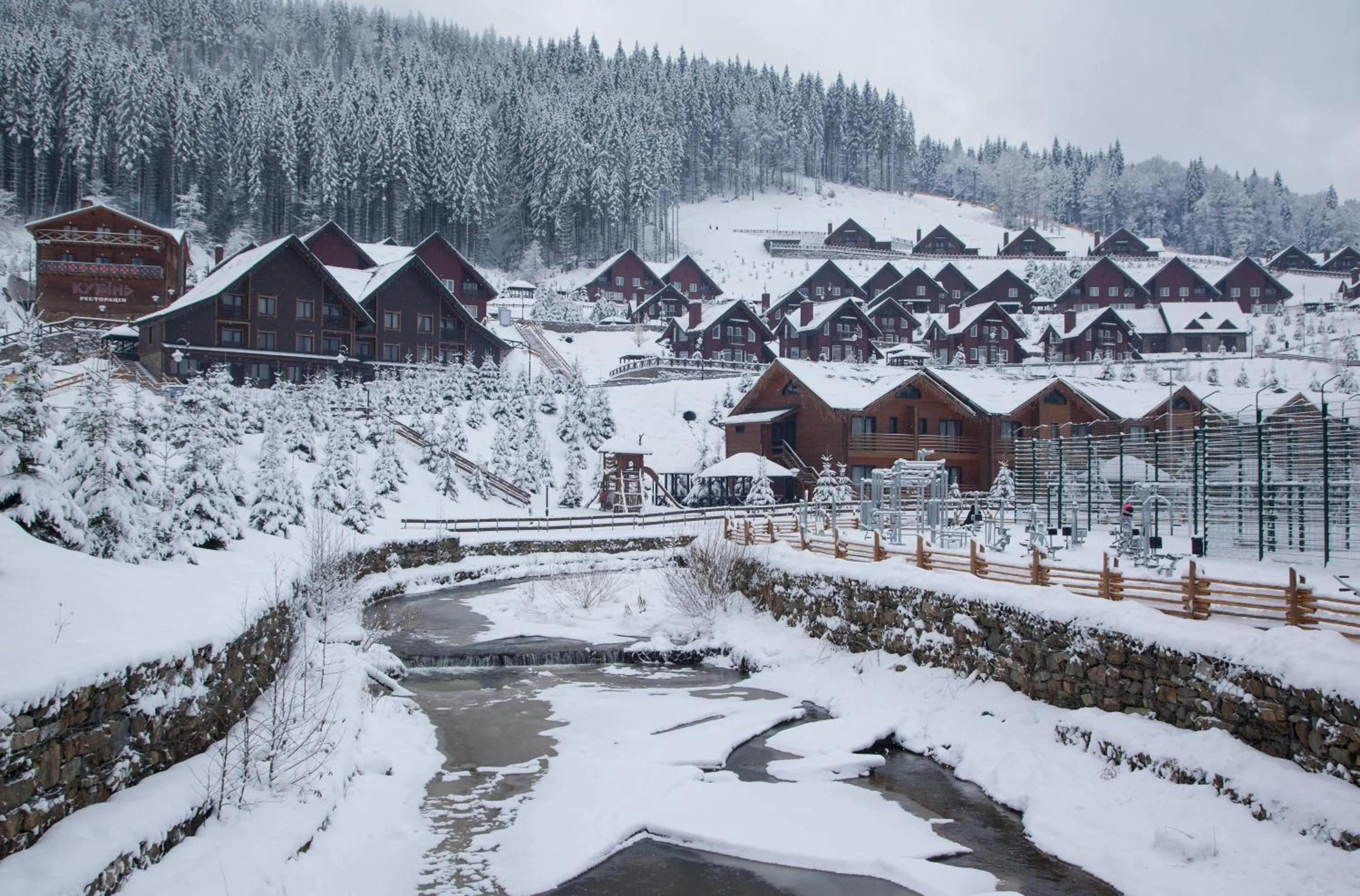 Property building in Bukovel Hotel