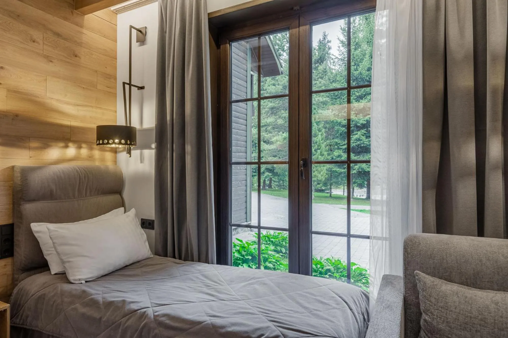 Bed in Bukovel Hotel