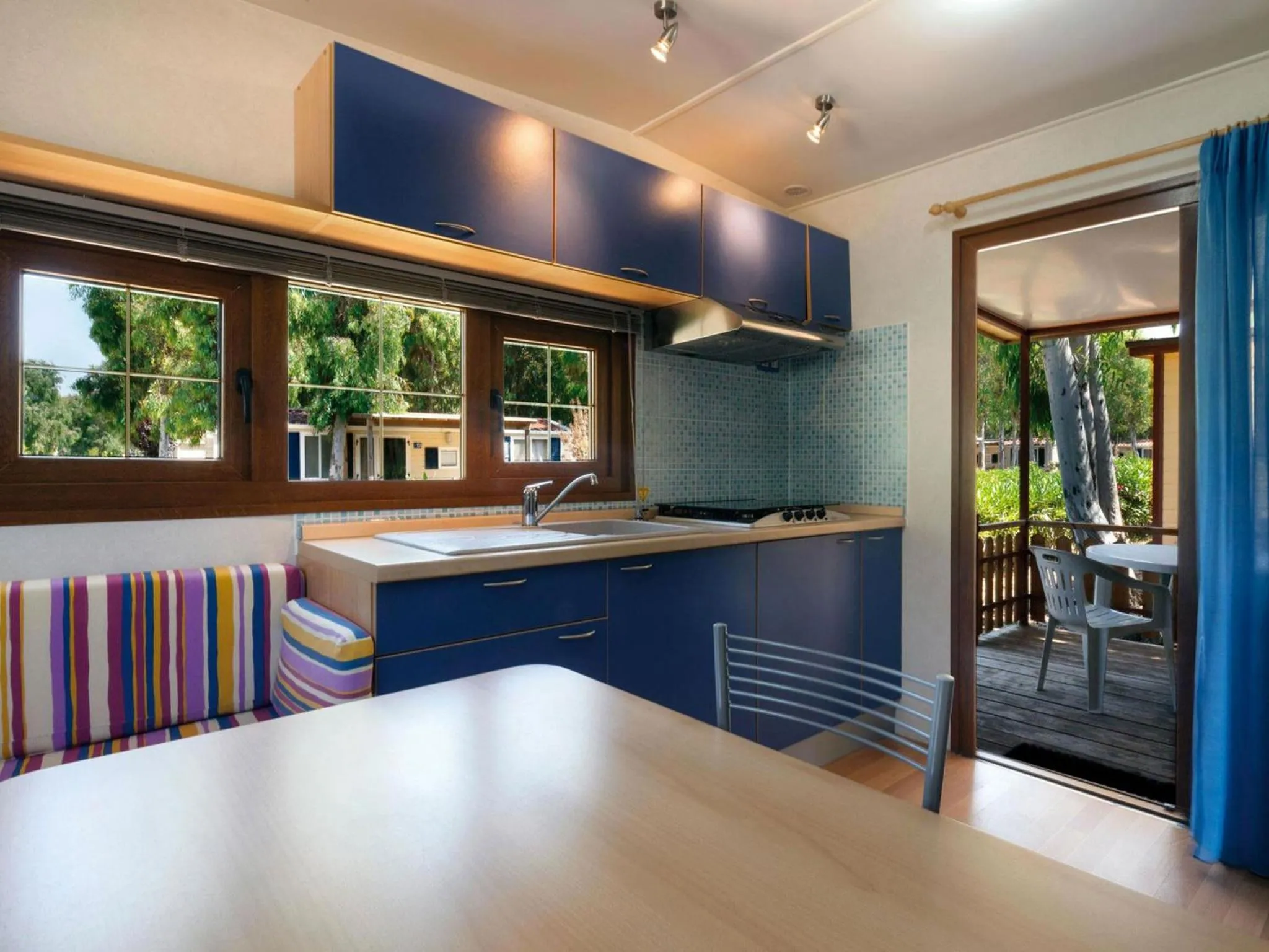 Dining area in Camping Village Laguna Blu