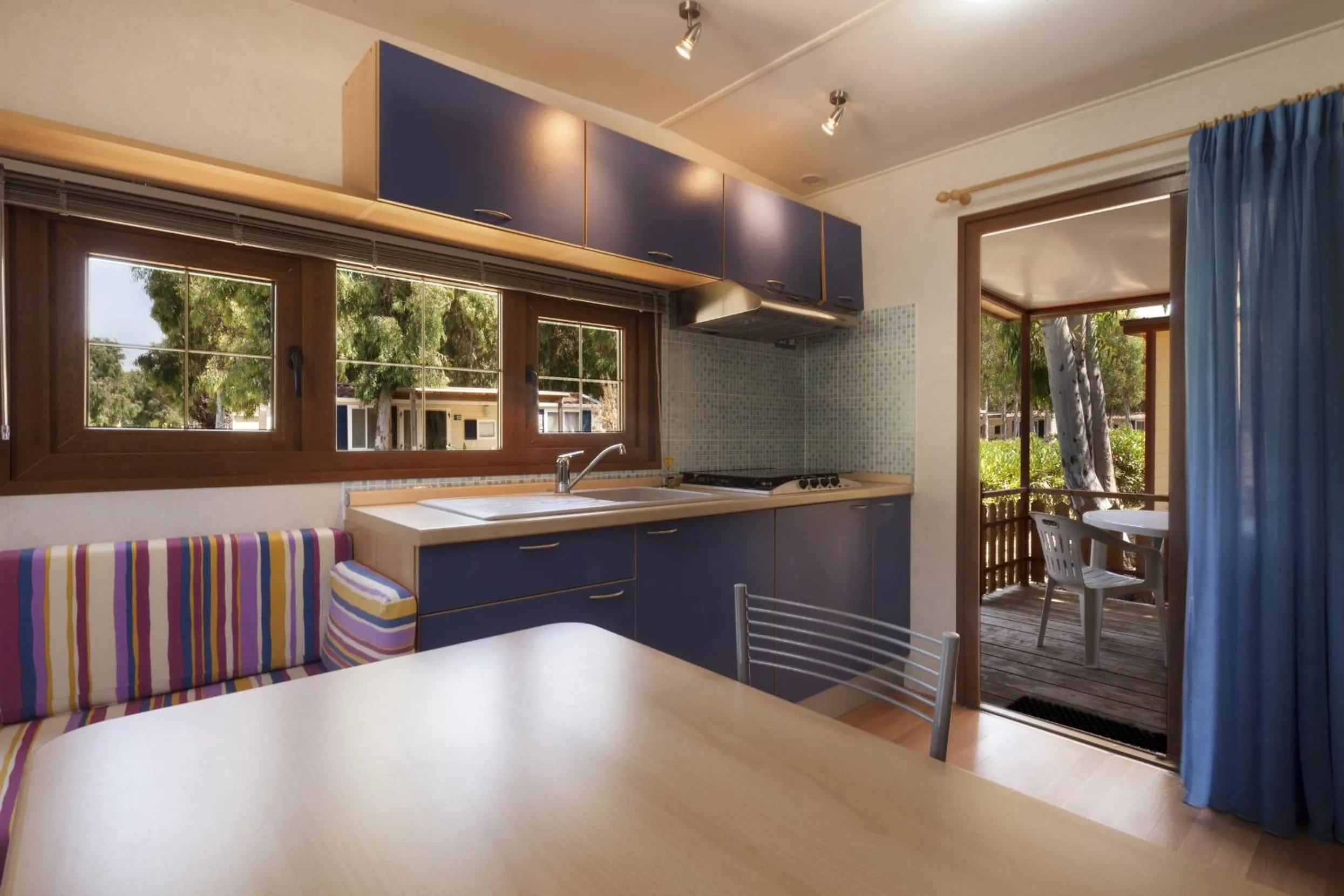 Kitchen or kitchenette in Camping Village Laguna Blu