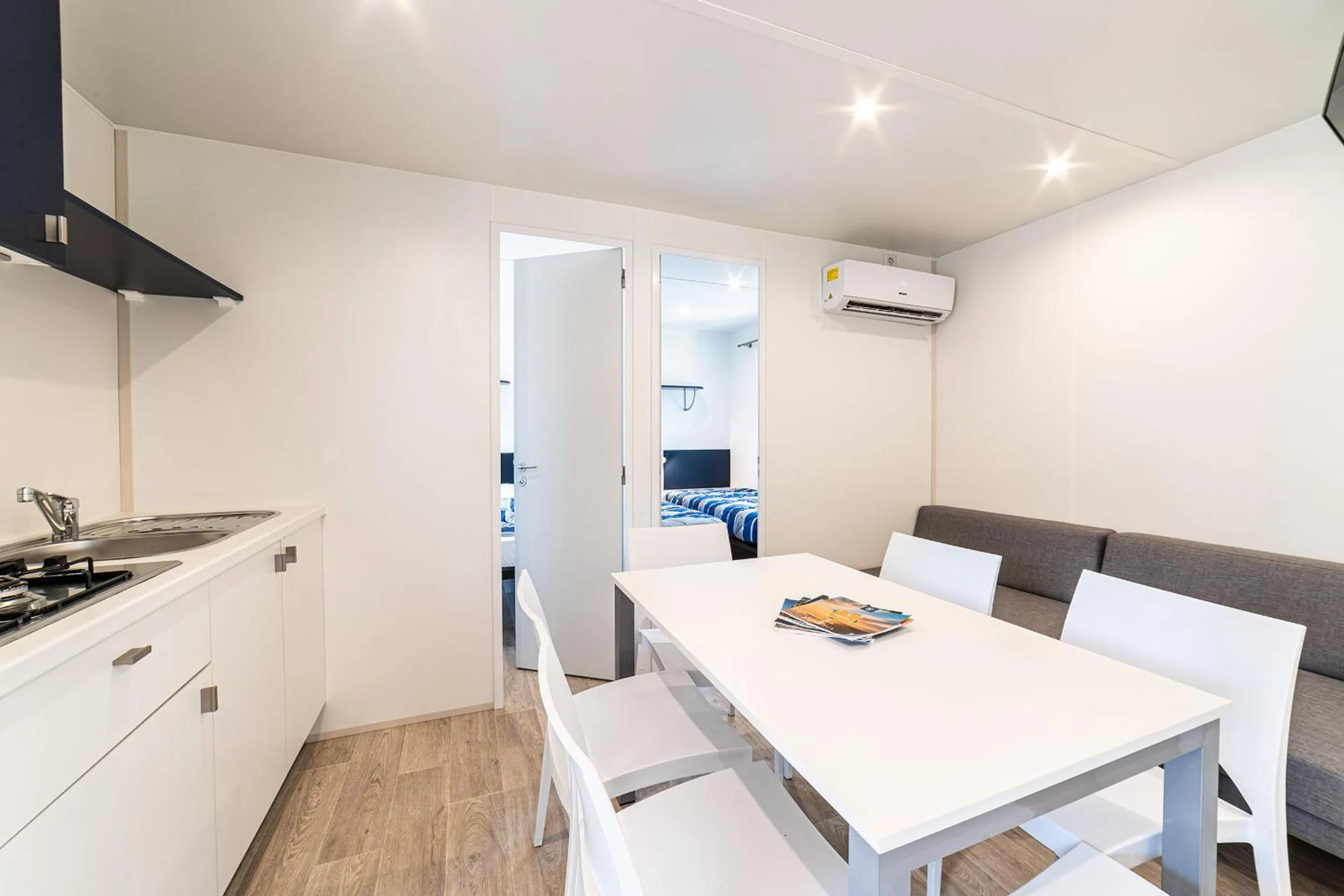 Kitchen or kitchenette in Camping Village Laguna Blu