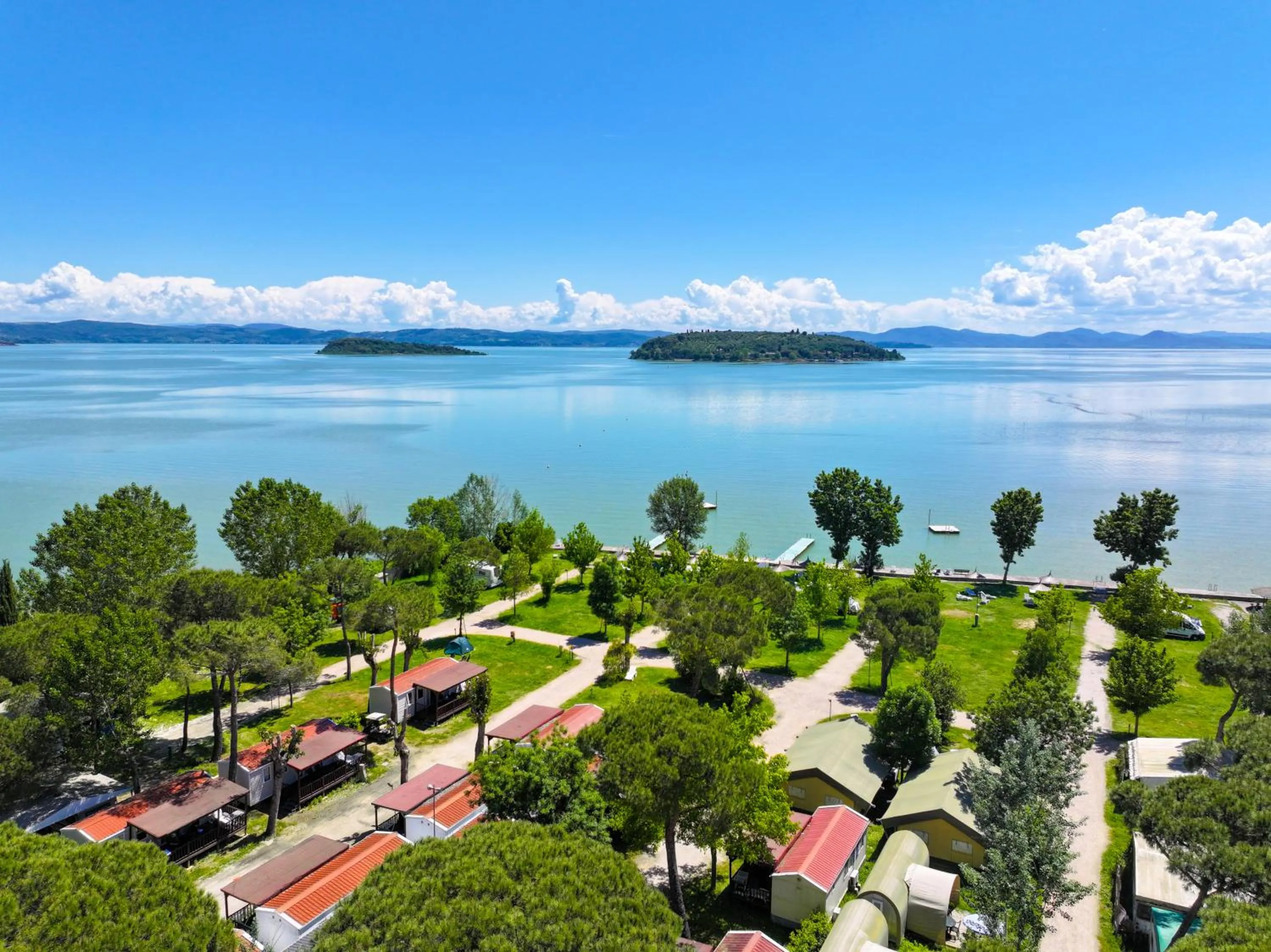 Bird's eye view in Camping Village Punta Navaccia