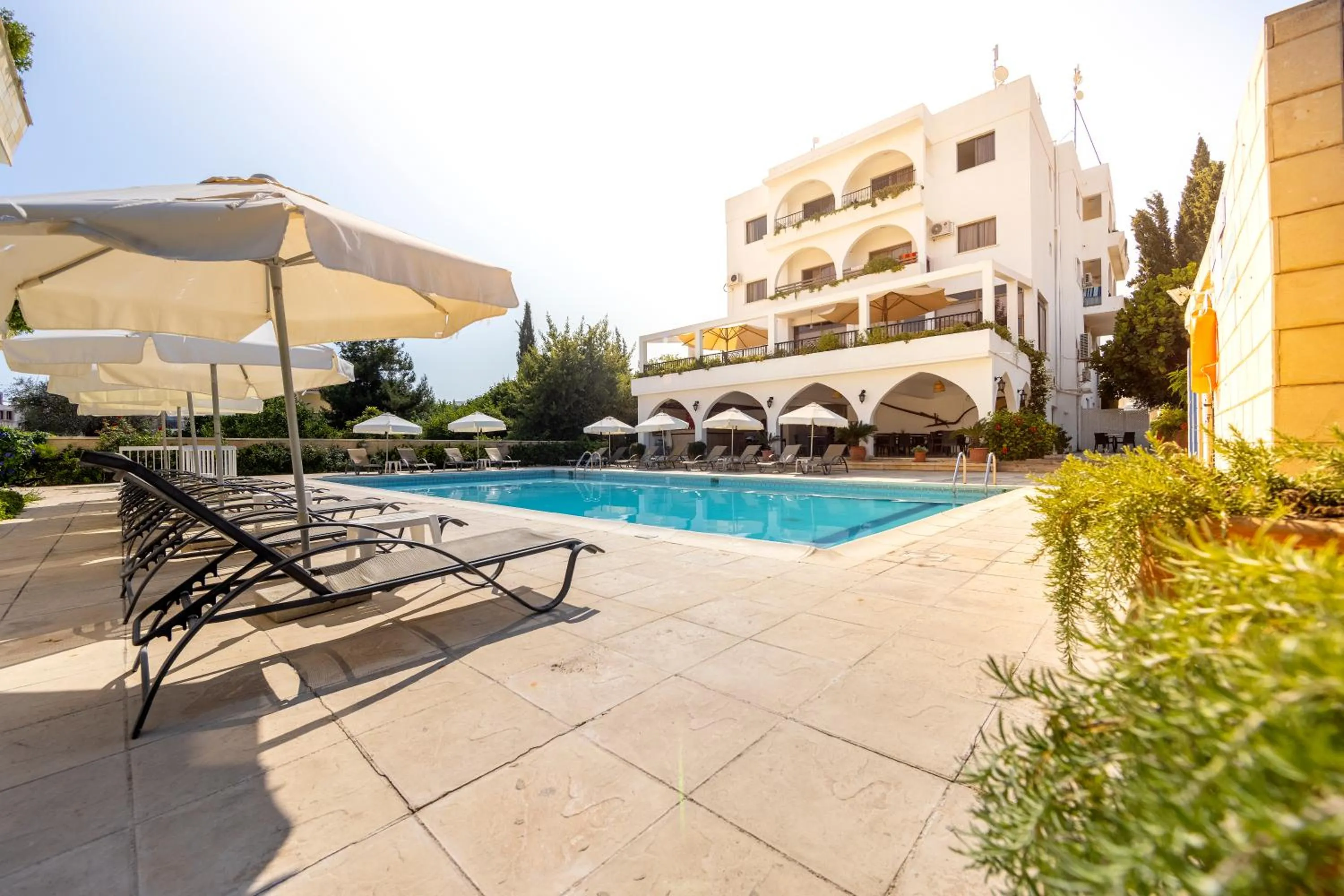 Swimming pool in Stephanos Hotel Apartments