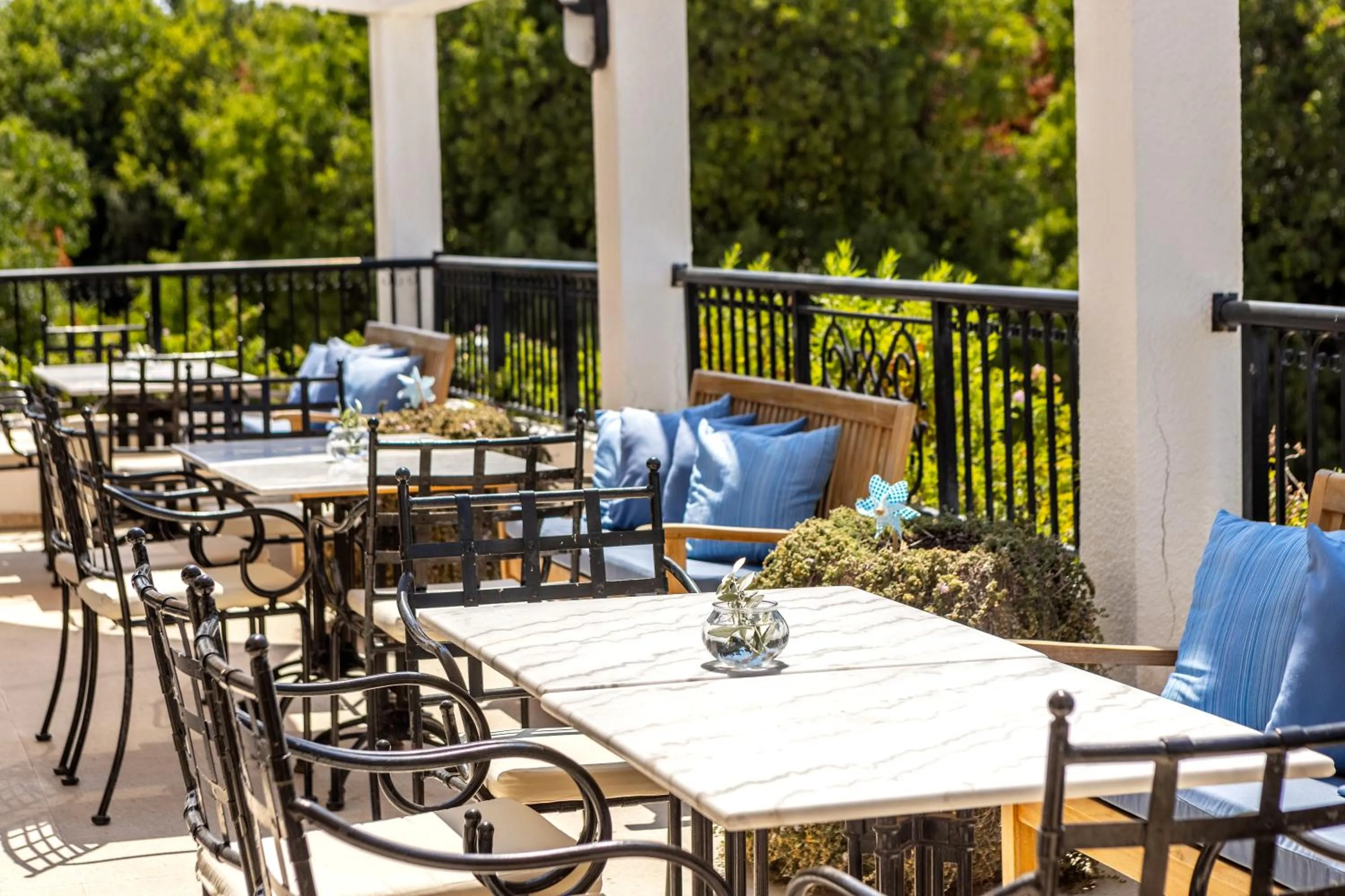 Balcony/Terrace in Stephanos Hotel Apartments