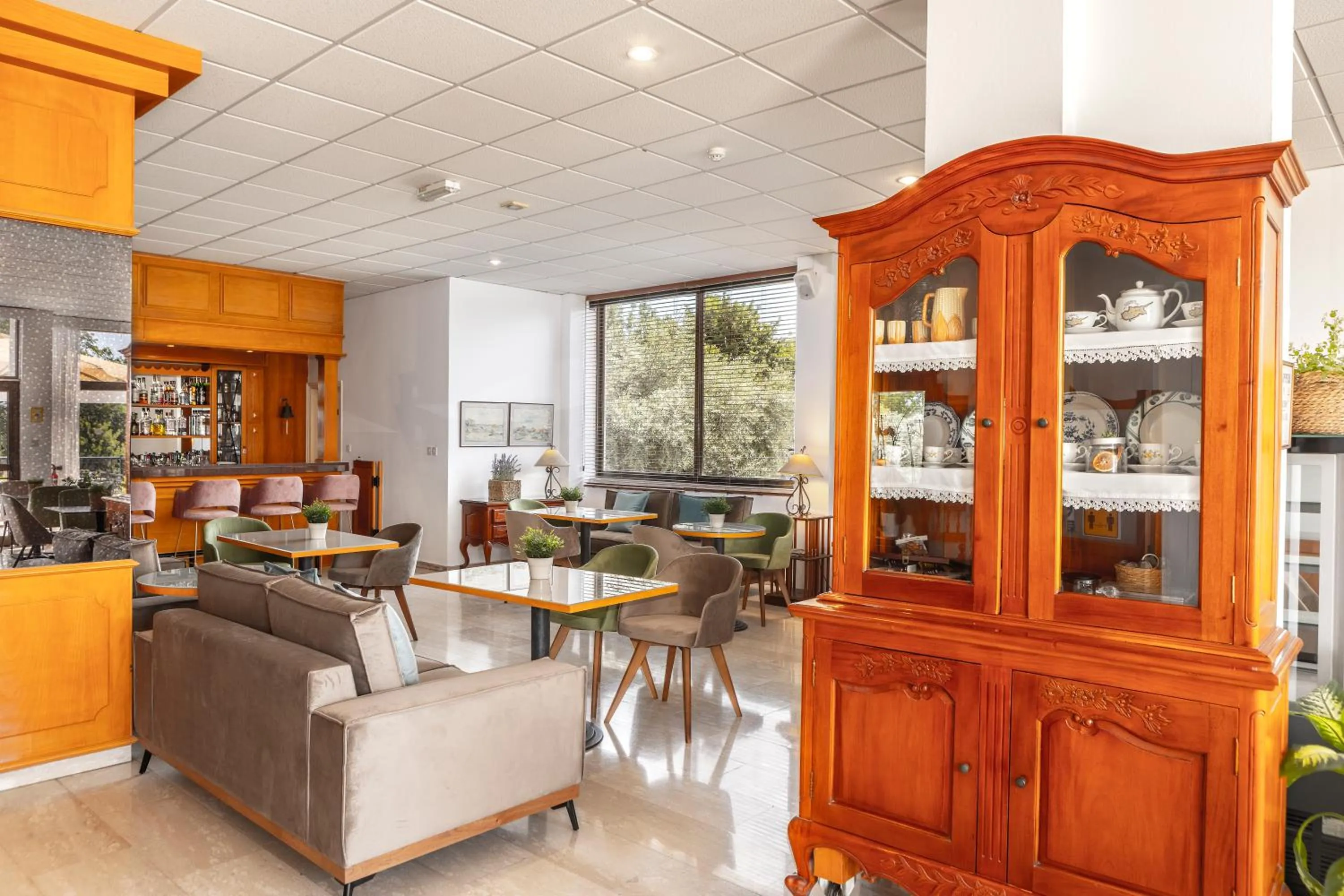 Lobby or reception in Stephanos Hotel Apartments