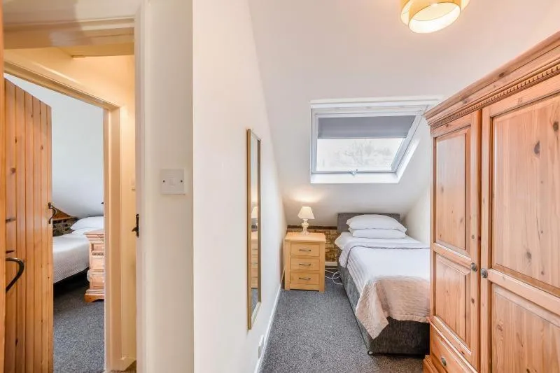Bedroom, Bed in Hunston Mill Self Catering Dog Stay For Free