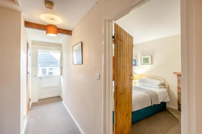 Bedroom, Bed in Hunston Mill Self Catering Dog Stay For Free