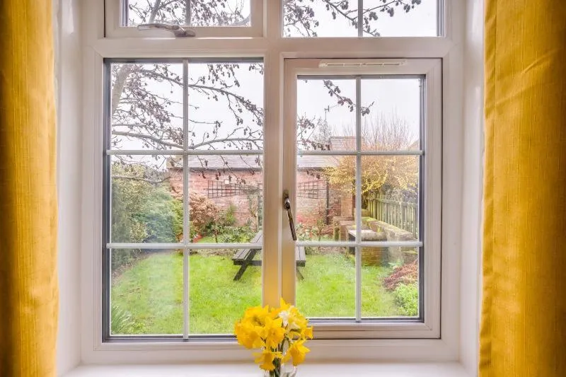 Garden view in Hunston Mill Self Catering Dog Stay For Free