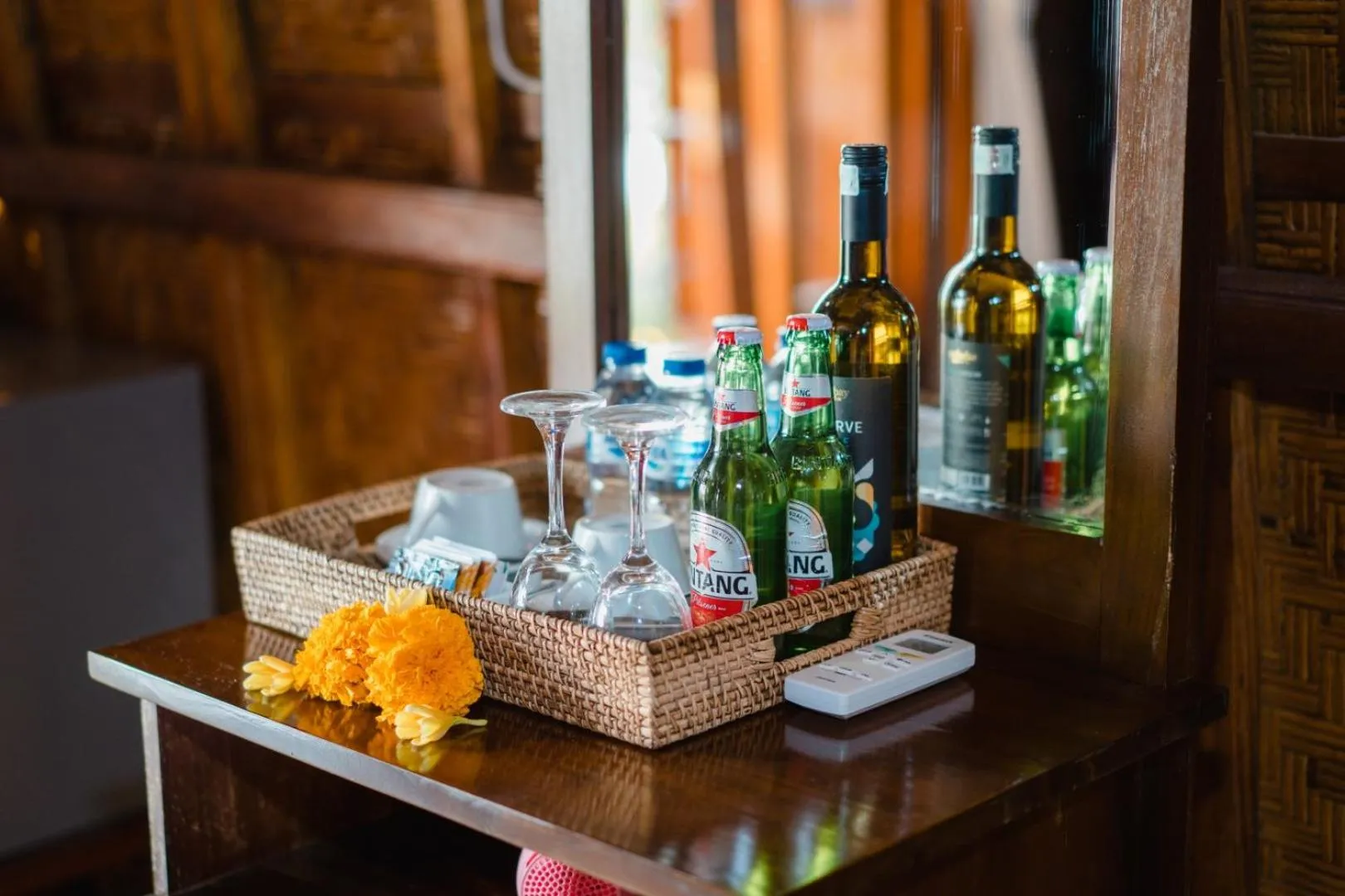Drinks in Sundi Ocean Bungalow by ABM