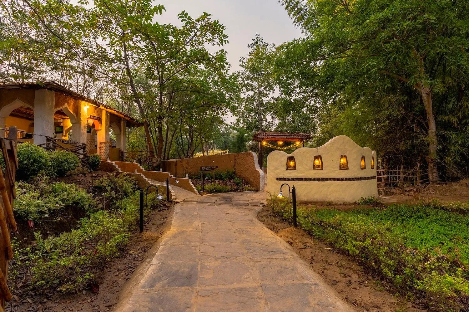 Garden view in Jungle King Resort
