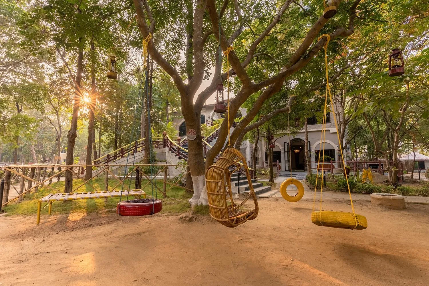 Children play ground in Jungle King Resort