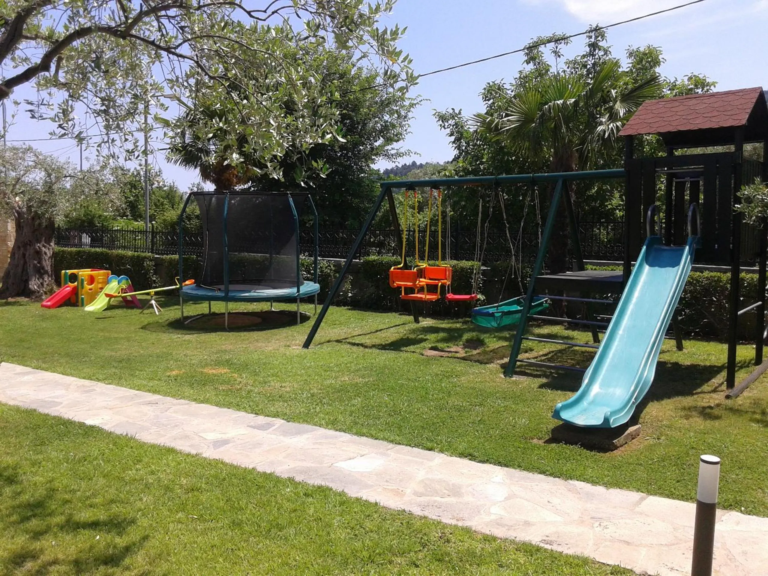 Children play ground in Ariadni Hotel Bungalows