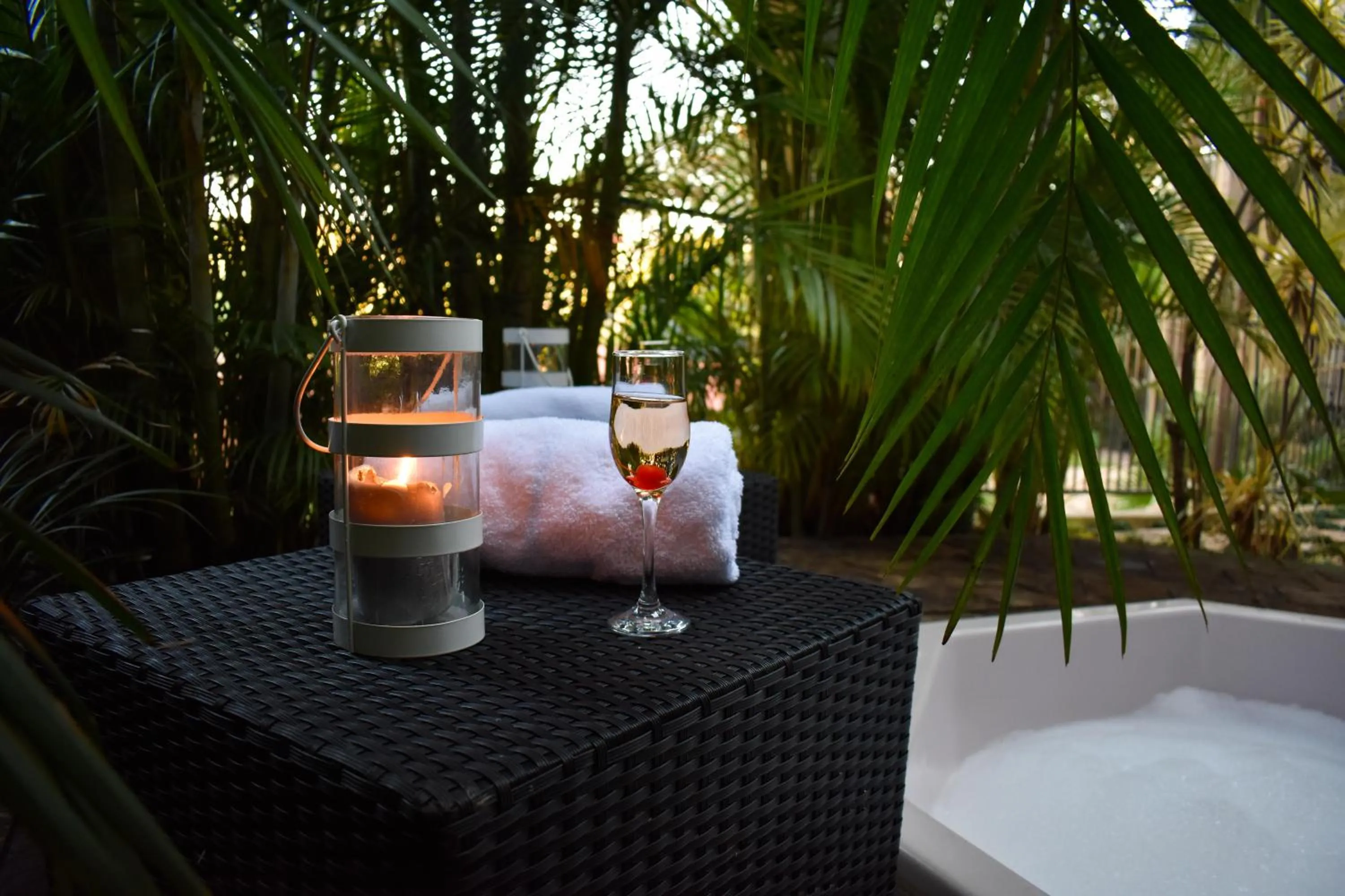 Hot Tub in Waterfalls Boutique Hotel
