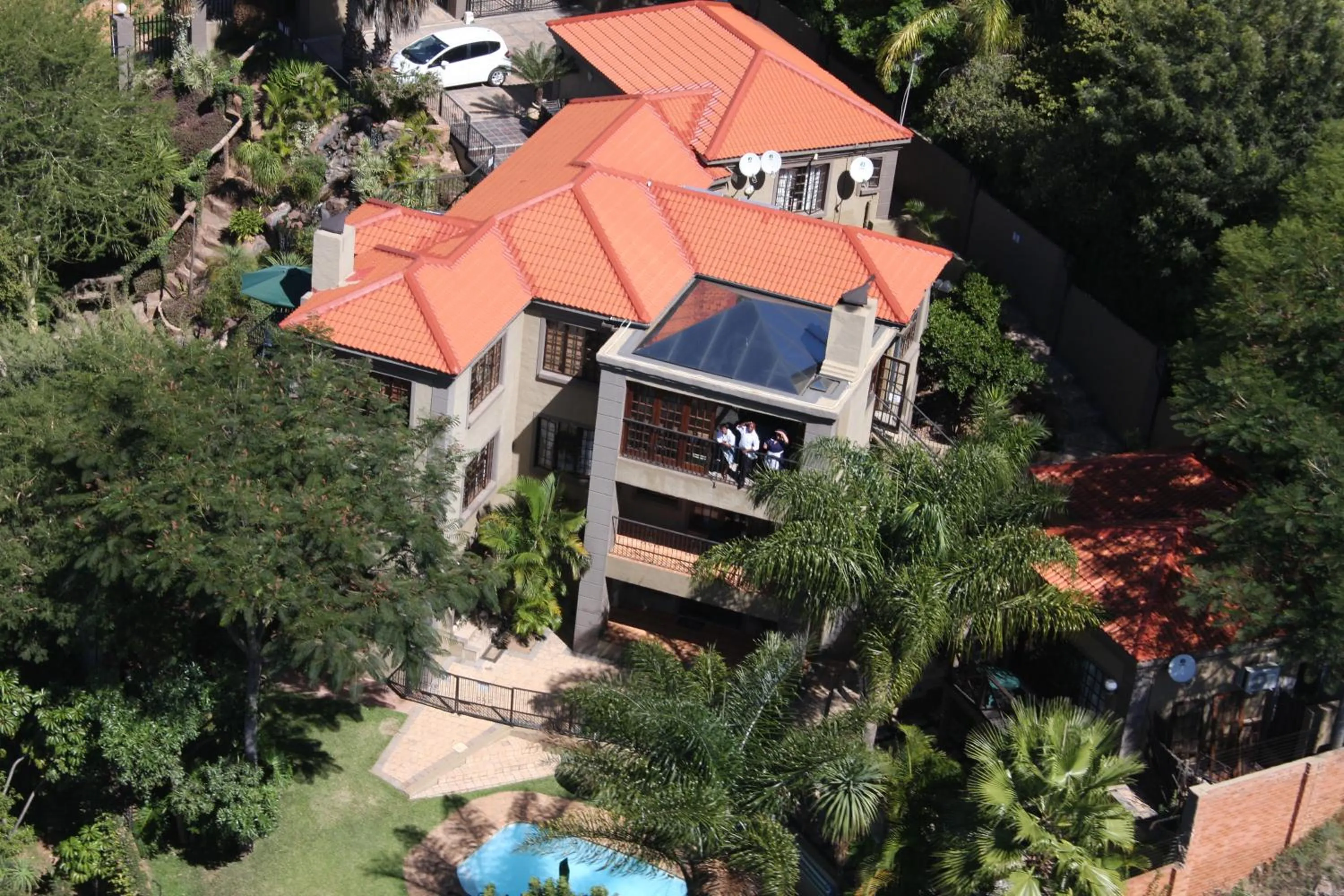 Bird's eye view in Waterfalls Boutique Hotel