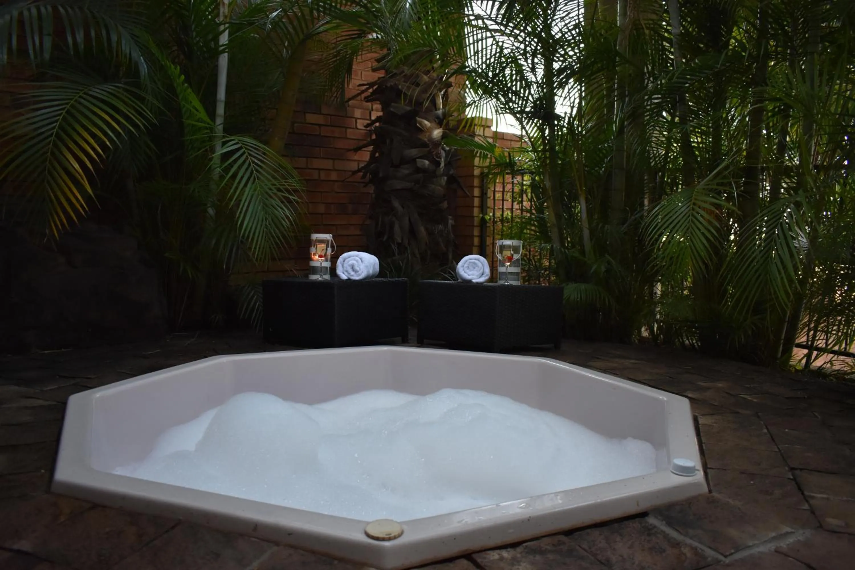 Hot Tub in Waterfalls Boutique Hotel