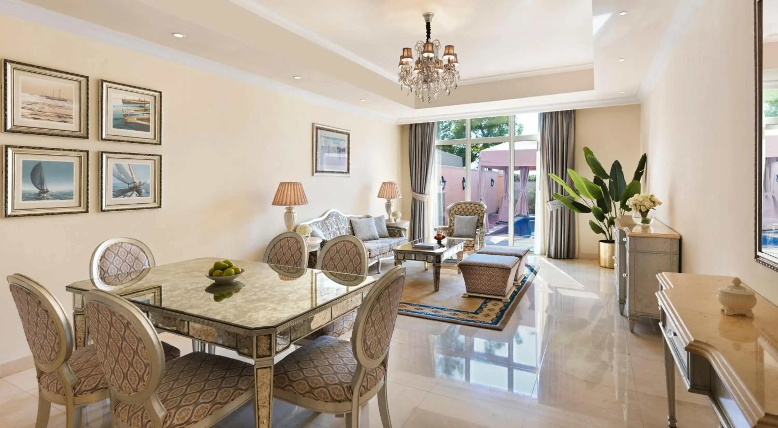 Living room in Kempinski Hotel & Residences Palm Jumeirah Living room in Kempinski Hotel & Residences Palm Jumeirah