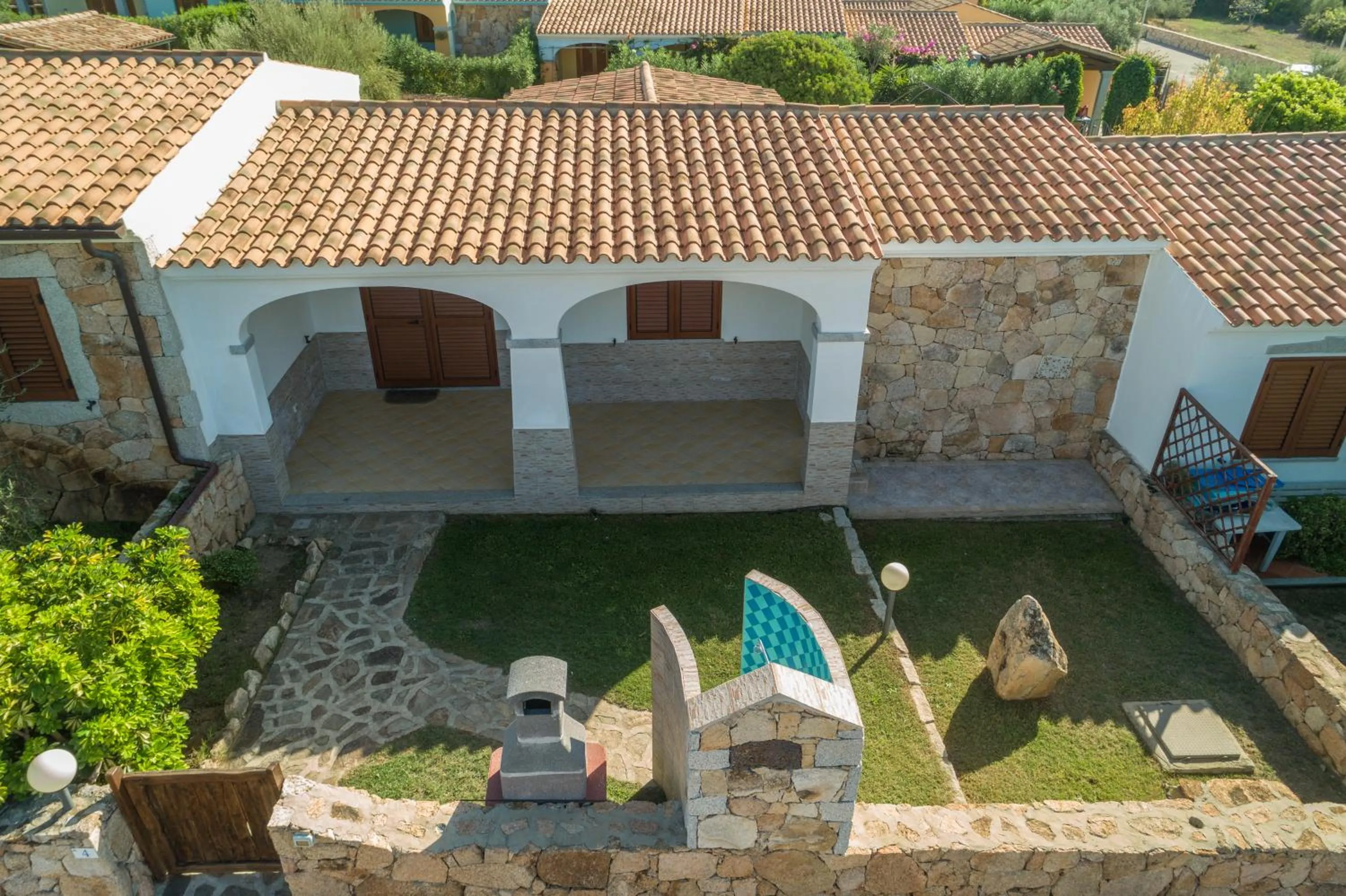 Bird's eye view in villette baia