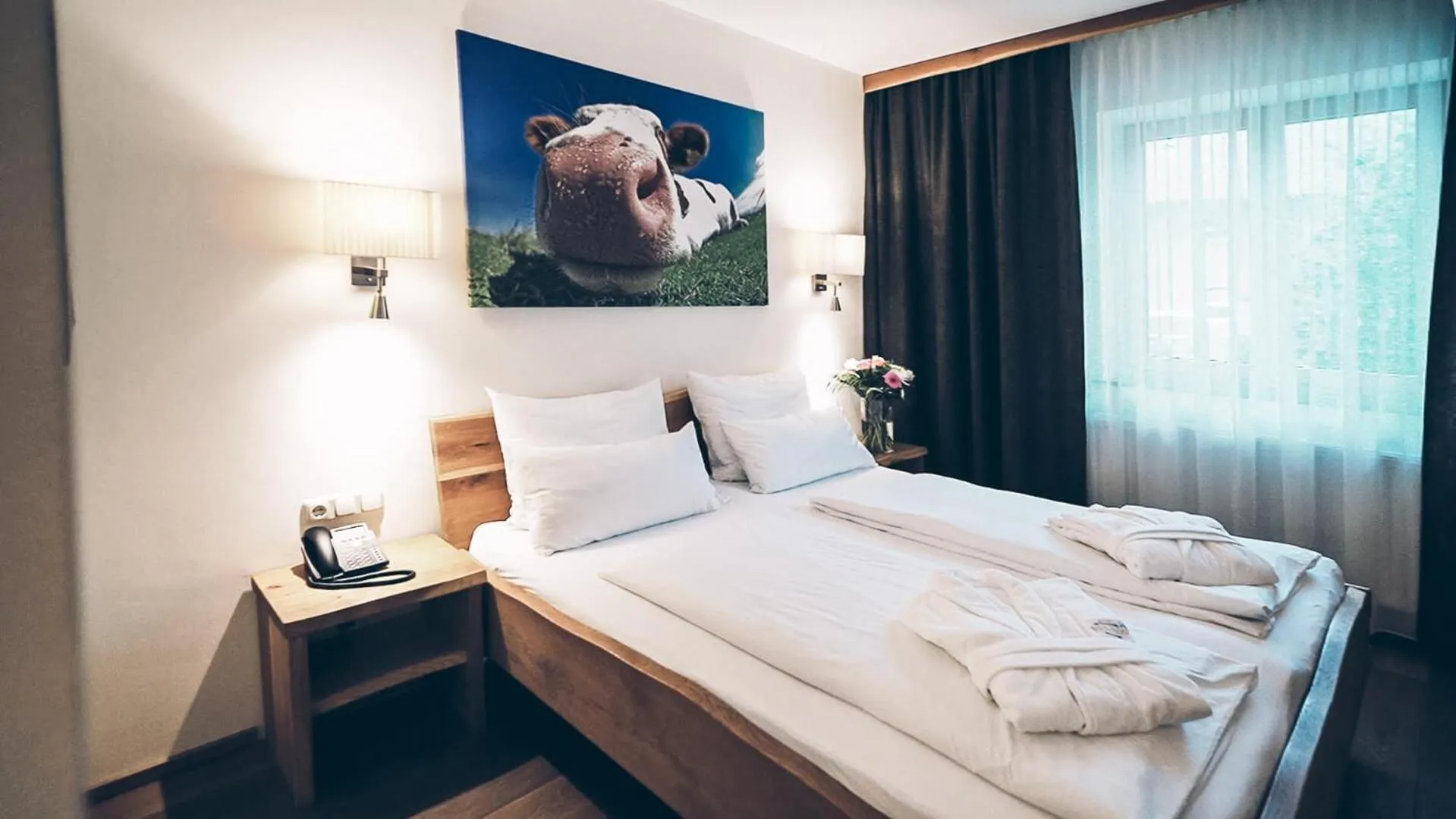 Bed in Aktivhotel Wildschütz