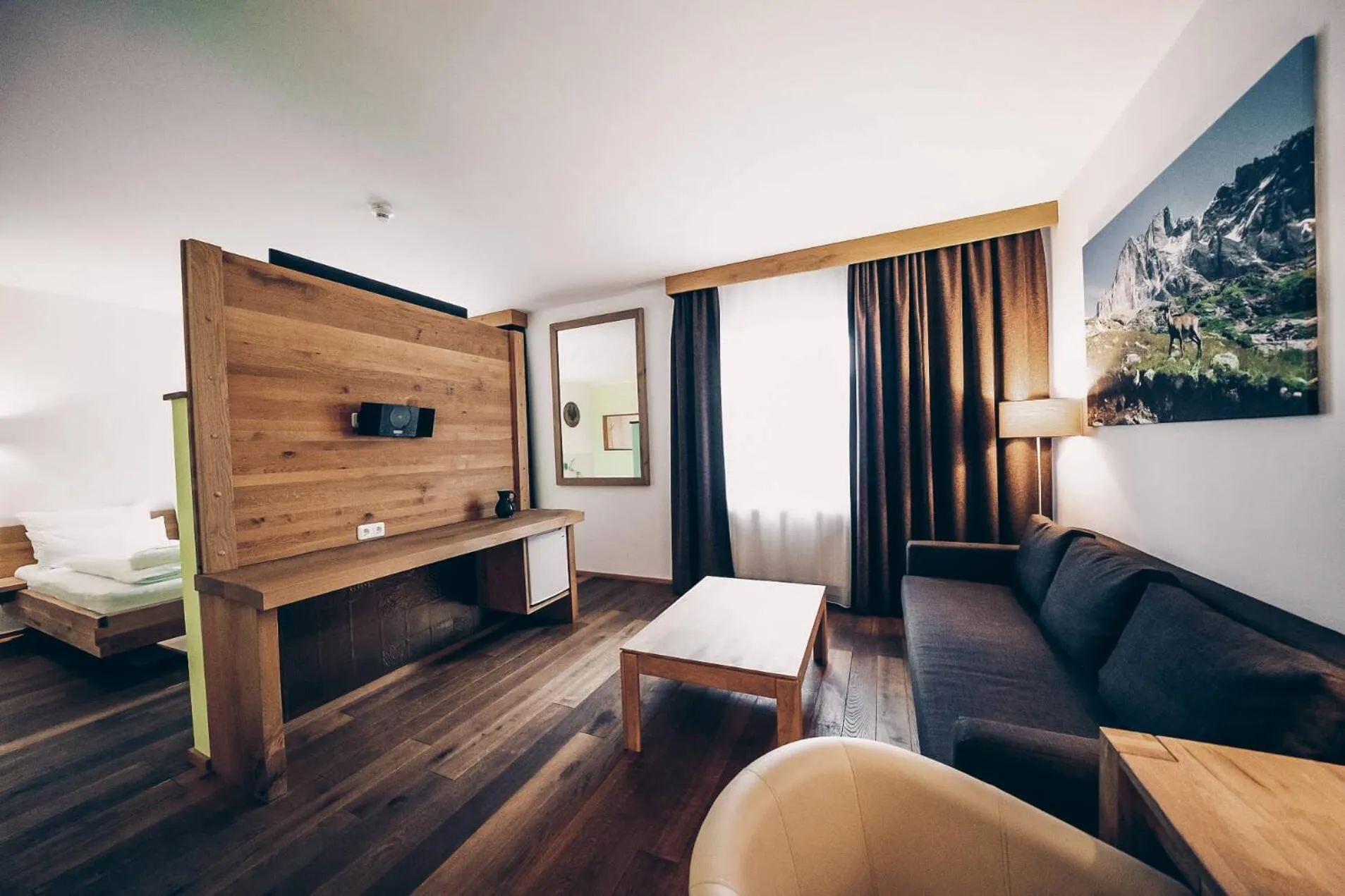 Bed in Aktivhotel Wildschütz