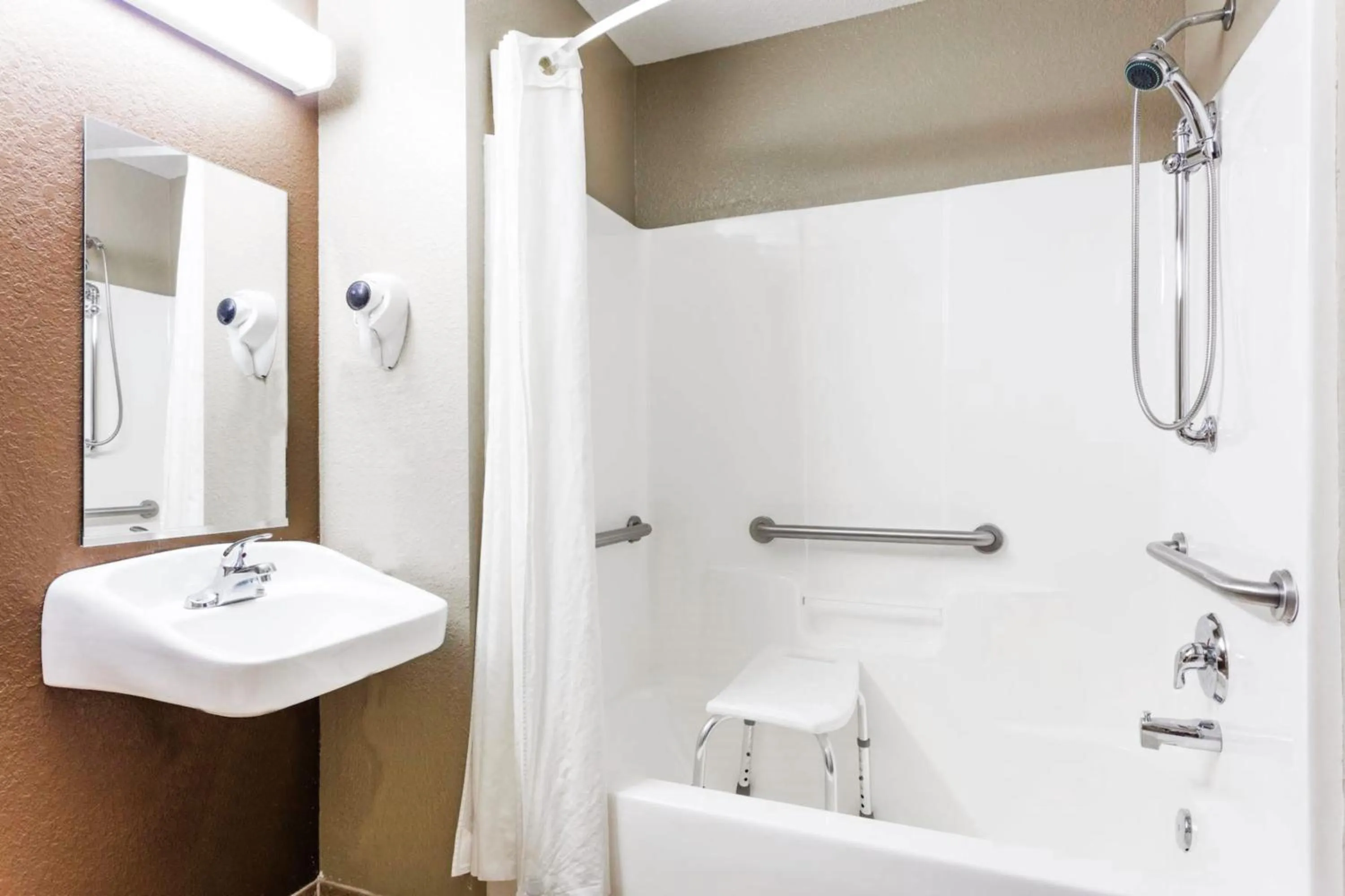 Shower in Microtel Inn & Suites by Wyndham Macon