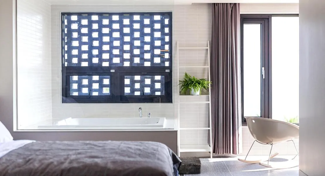 Bathroom in Jeju Bricks Hotel