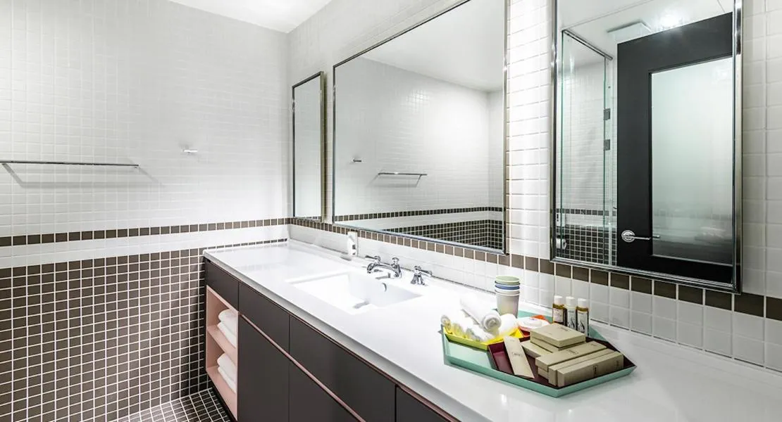 Bathroom in Jeju Bricks Hotel