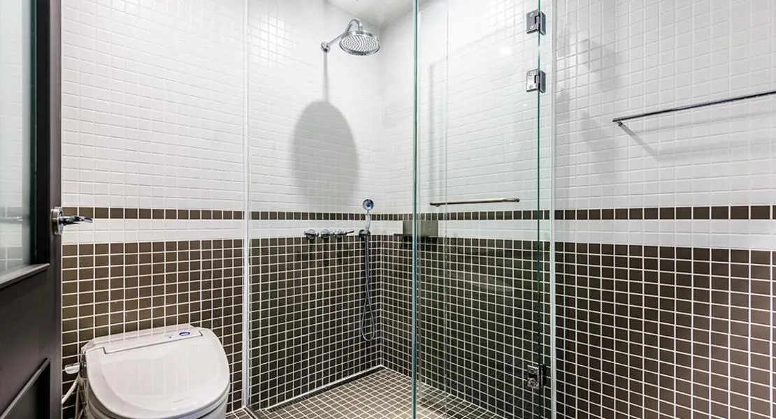 Bathroom in Jeju Bricks Hotel