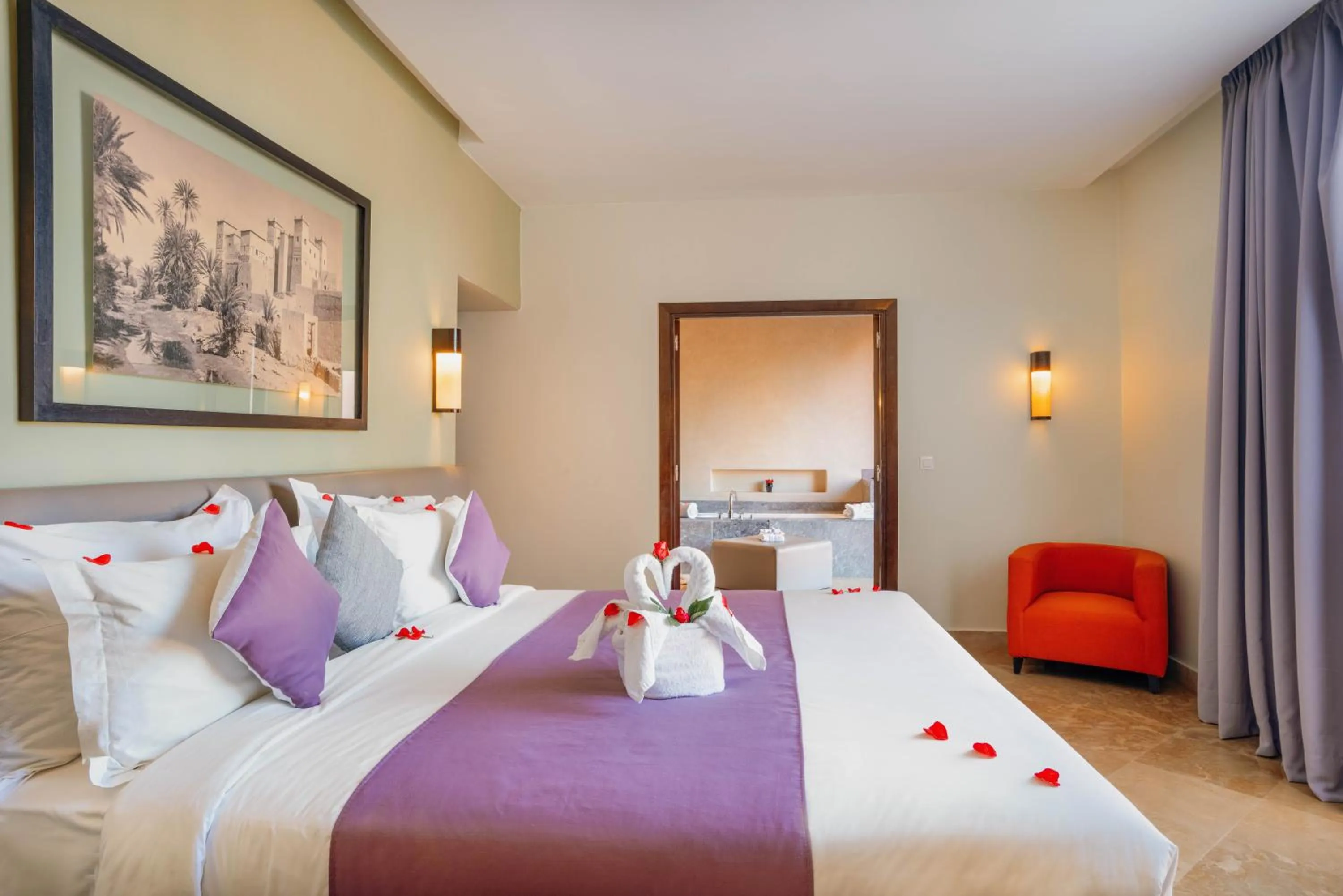 Bedroom, Bed in Al Maaden Villa Hotel & Spa