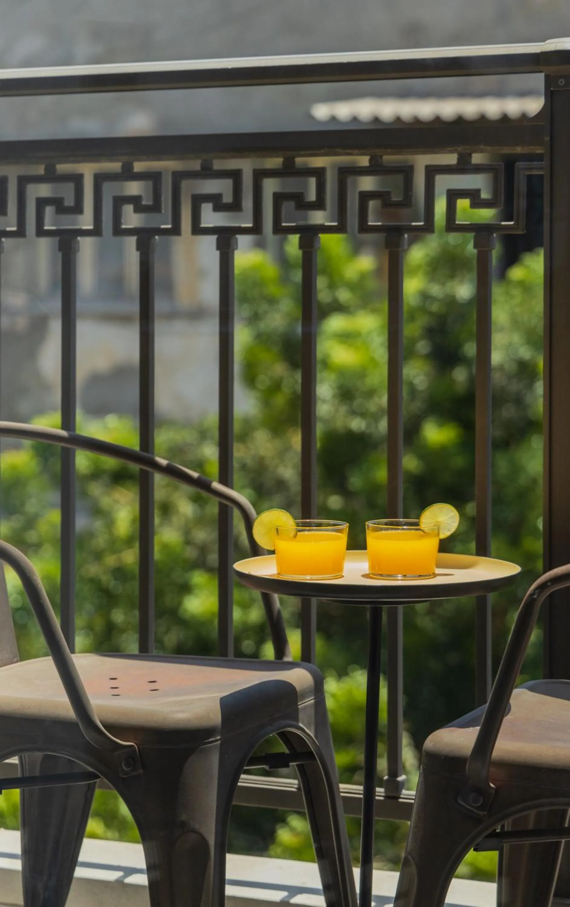 Balcony/Terrace in Kalvin Boutique Hotel by Levinsky Market Tel-Aviv