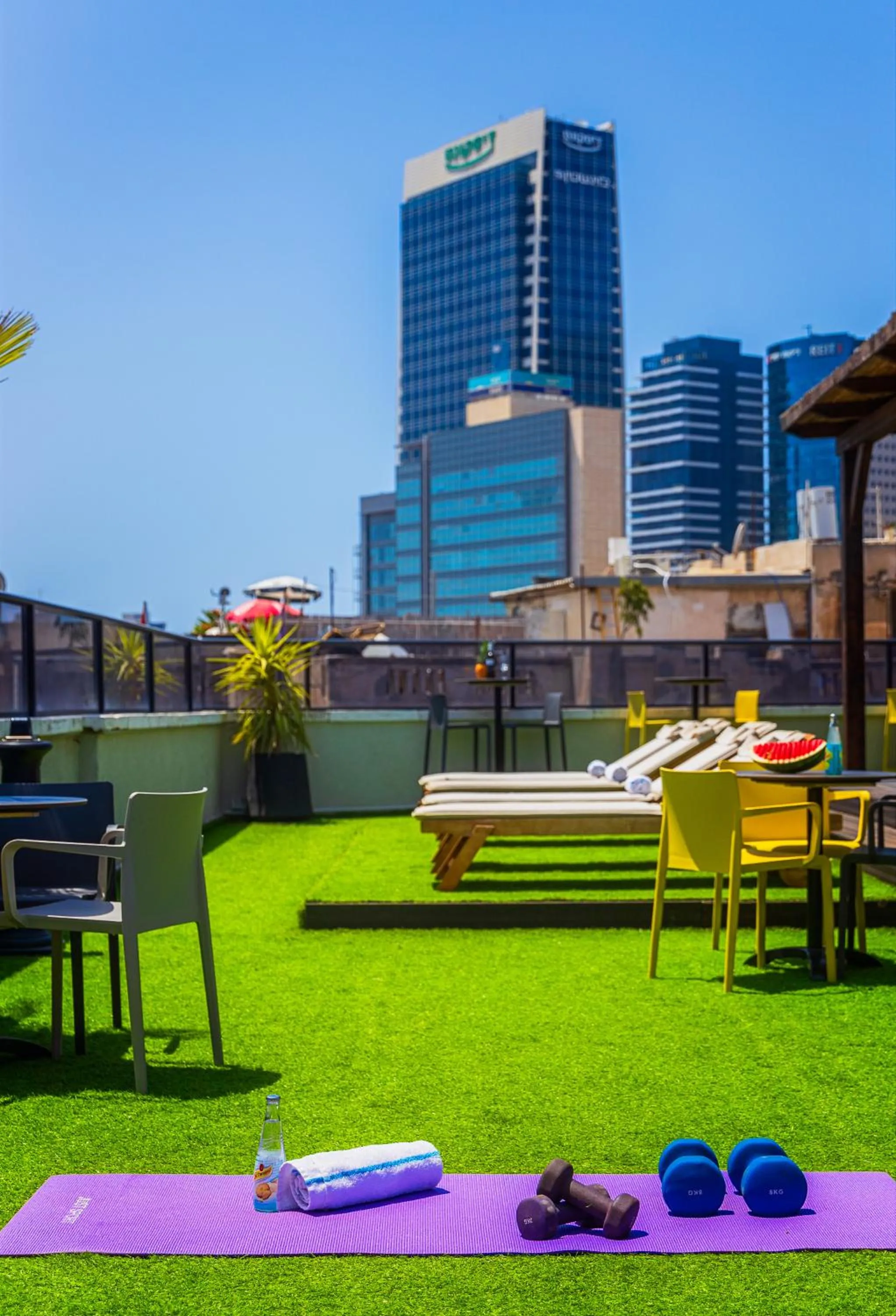 Balcony/Terrace in Kalvin Boutique Hotel by Levinsky Market Tel-Aviv