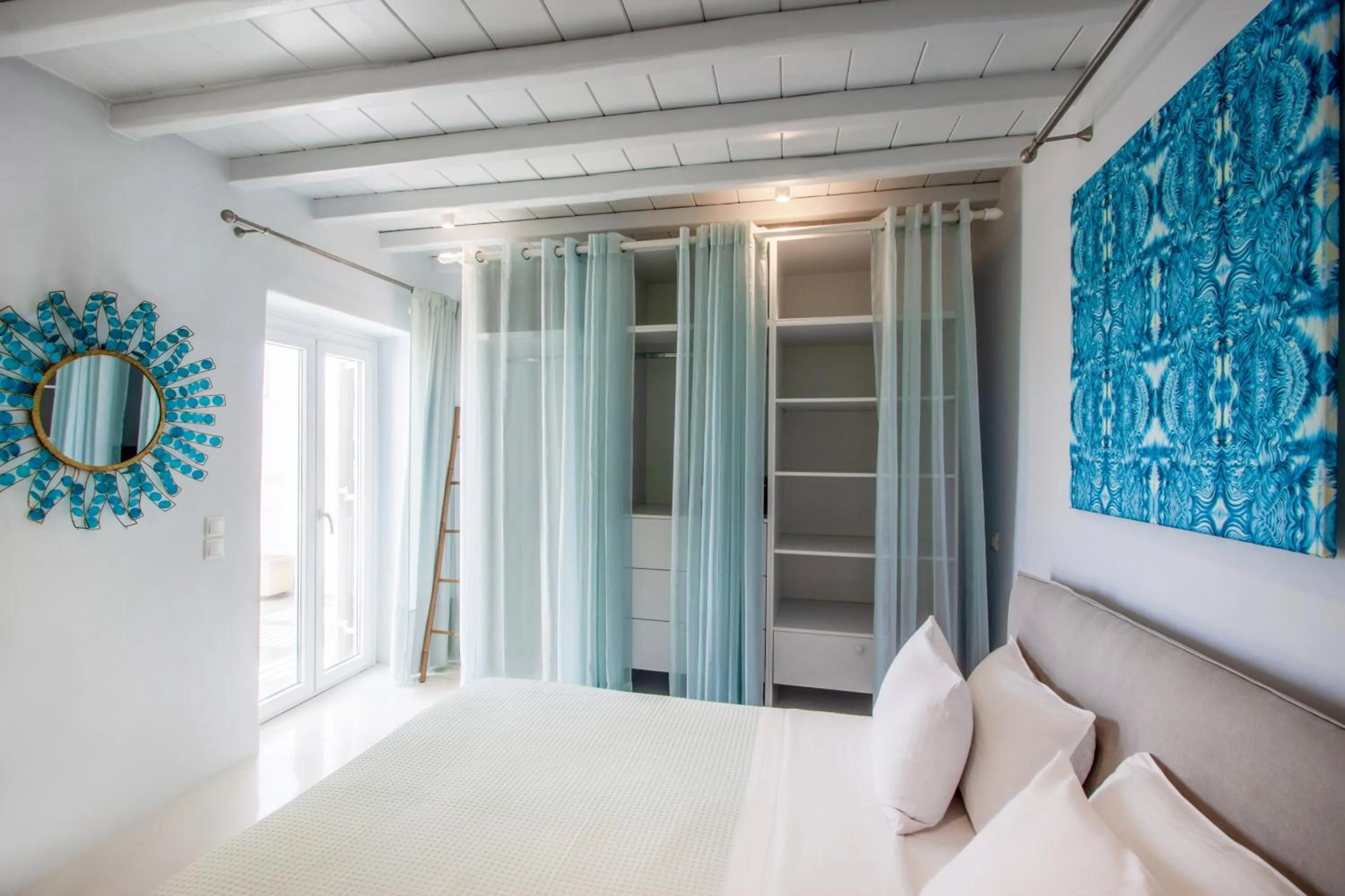 Bed in Amaris Mykonian Residence