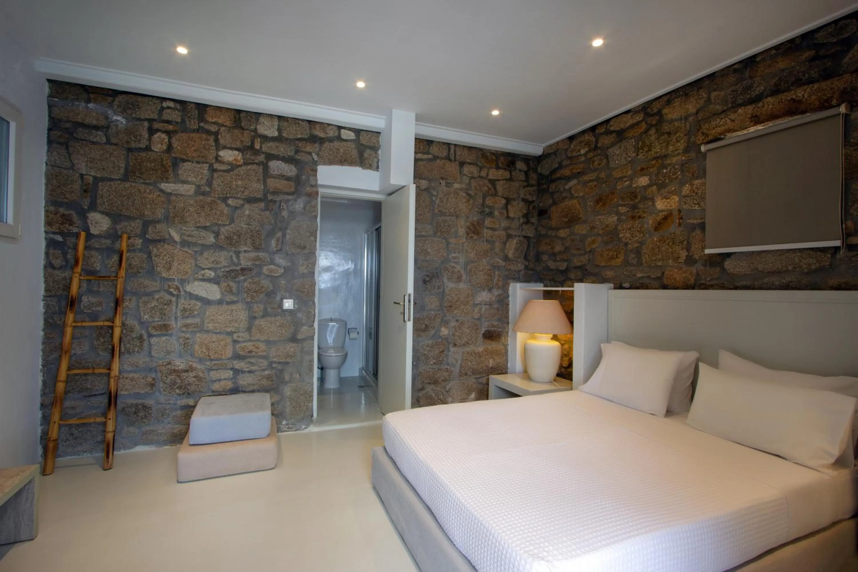 Bed in Amaris Mykonian Residence