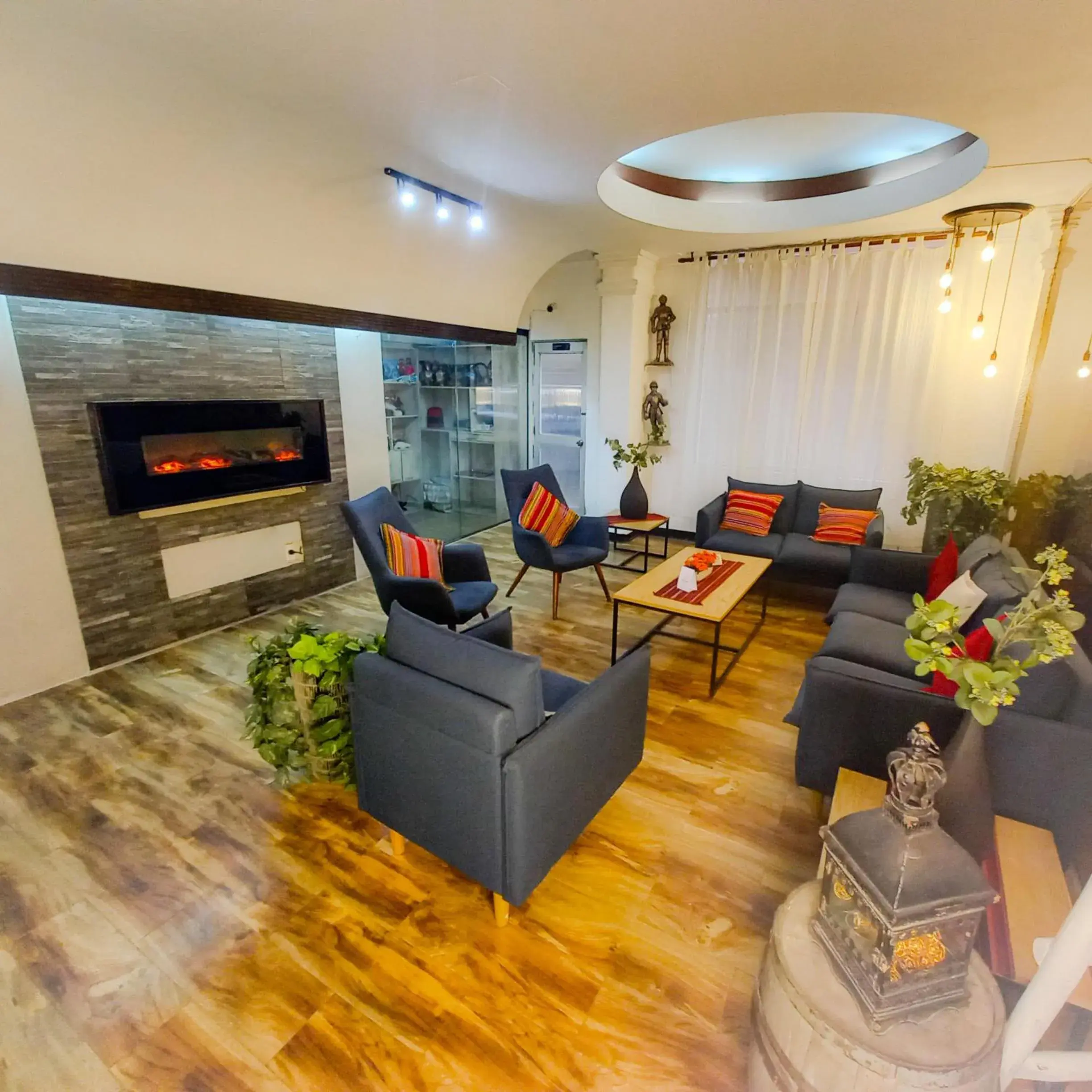 Lobby or reception in Hotel Sagarnaga Lobby or reception in Hotel Sagarnaga