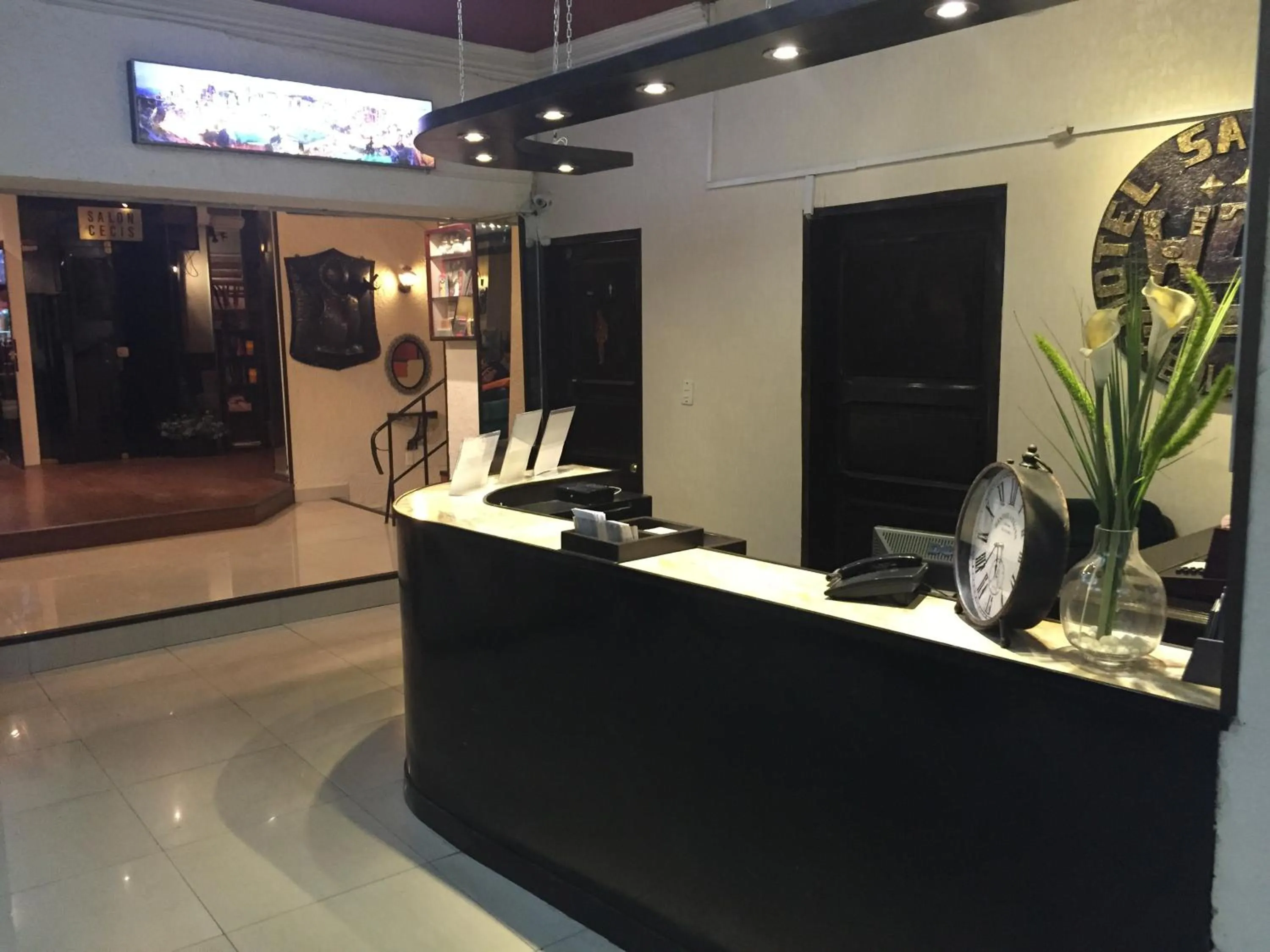 Lobby or reception in Hotel Sagarnaga