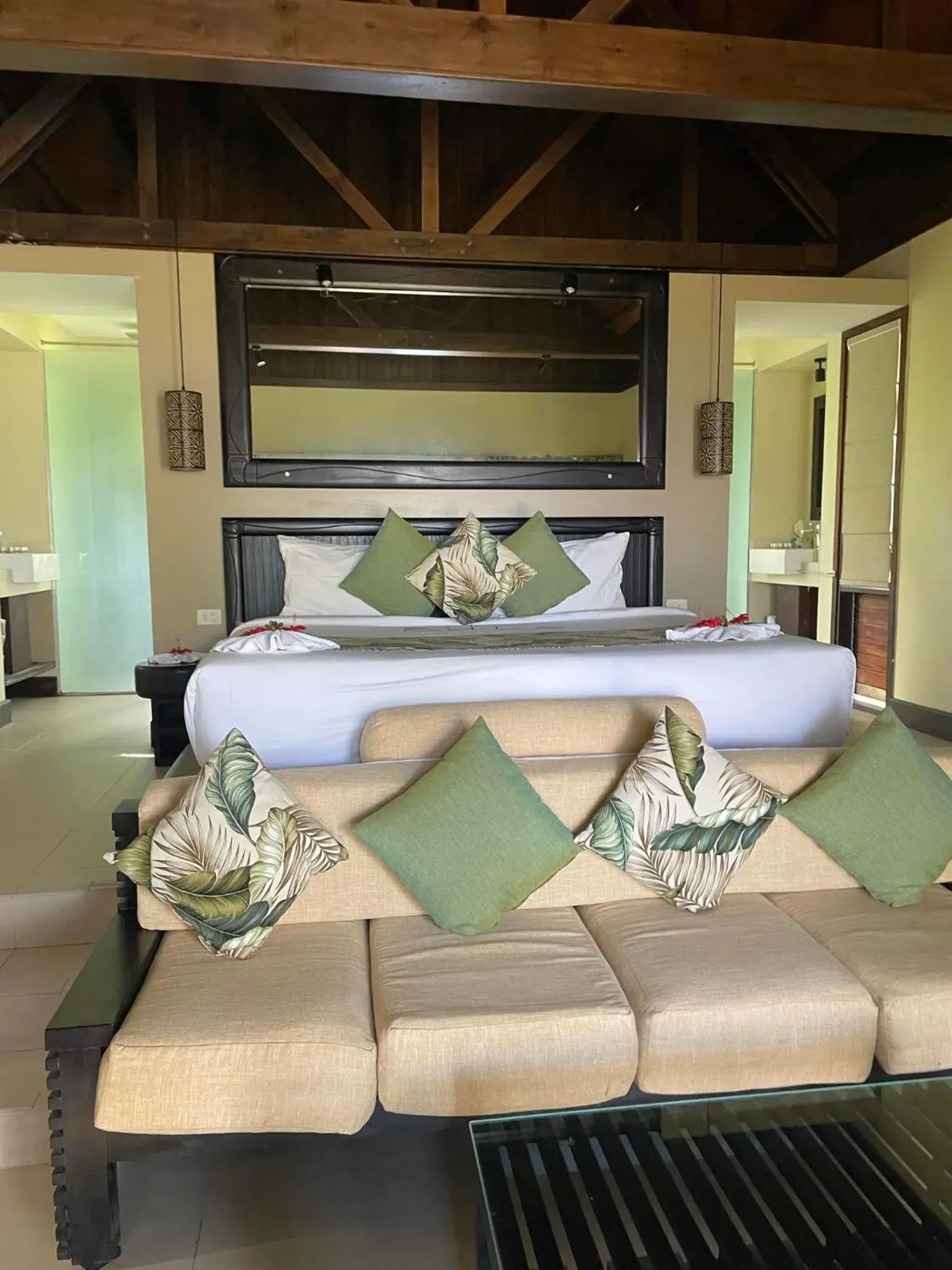 Bed in Tambua Sands Beach Resort Bed in Tambua Sands Beach Resort
