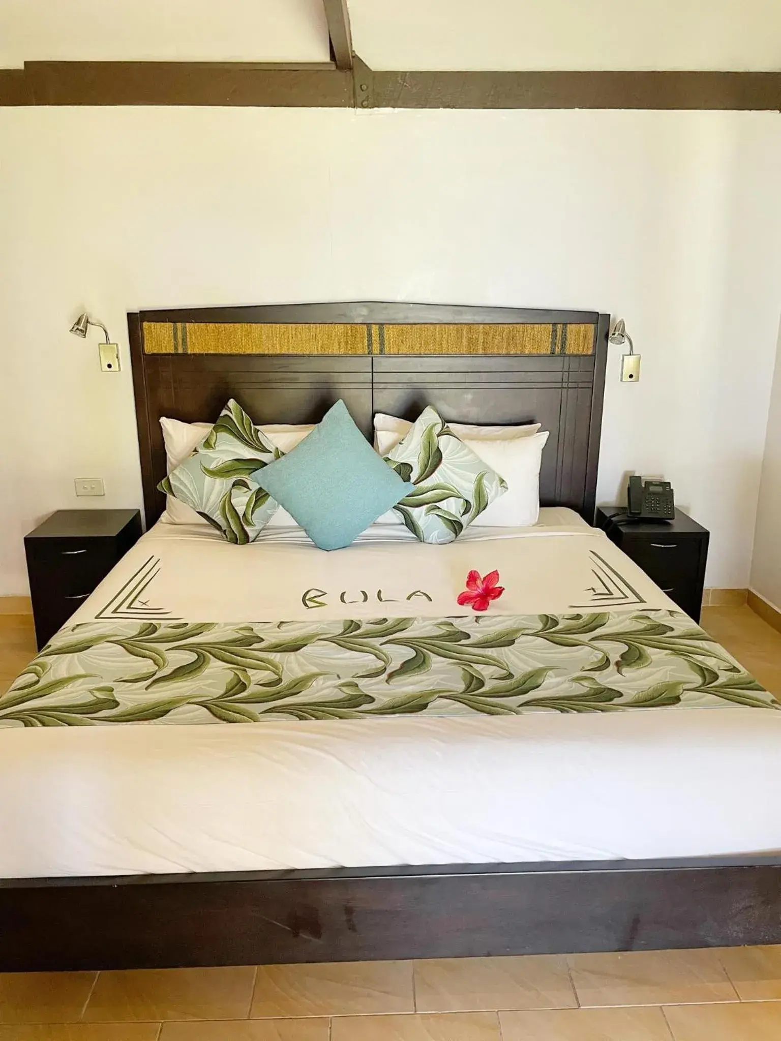 Bed in Tambua Sands Beach Resort Bed in Tambua Sands Beach Resort