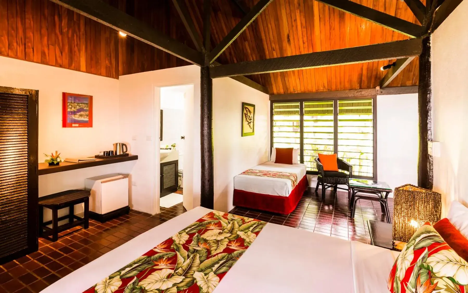 Bed in Tambua Sands Beach Resort Bed in Tambua Sands Beach Resort