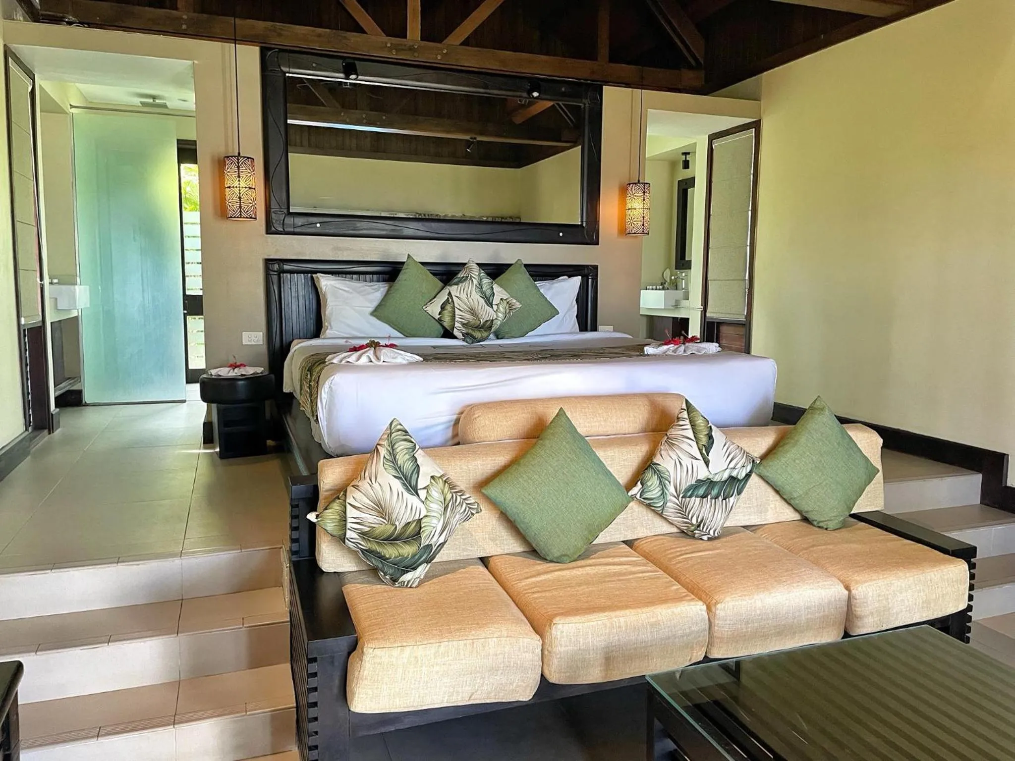 Bed in Tambua Sands Beach Resort