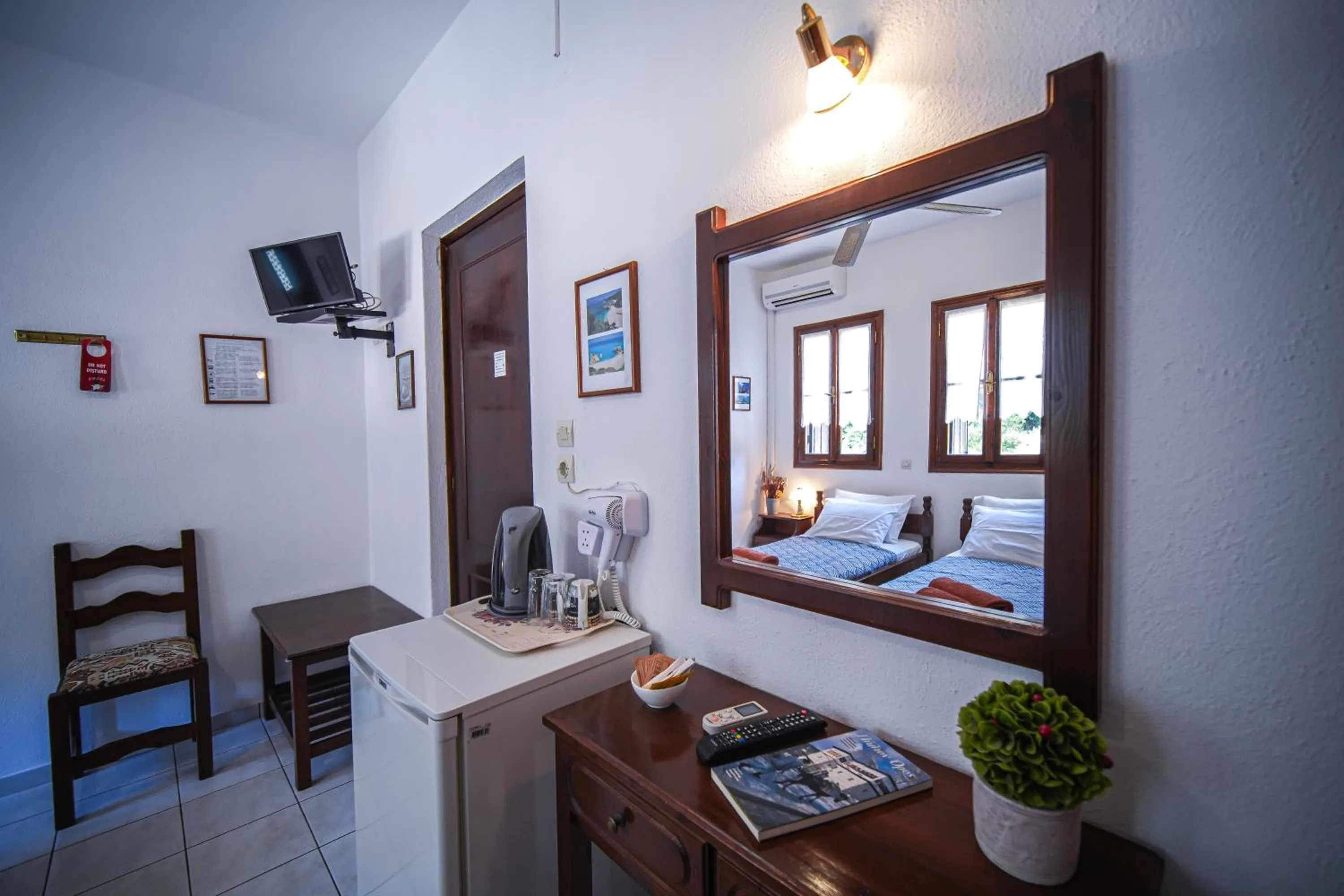 Bed in Hotel Hagiati