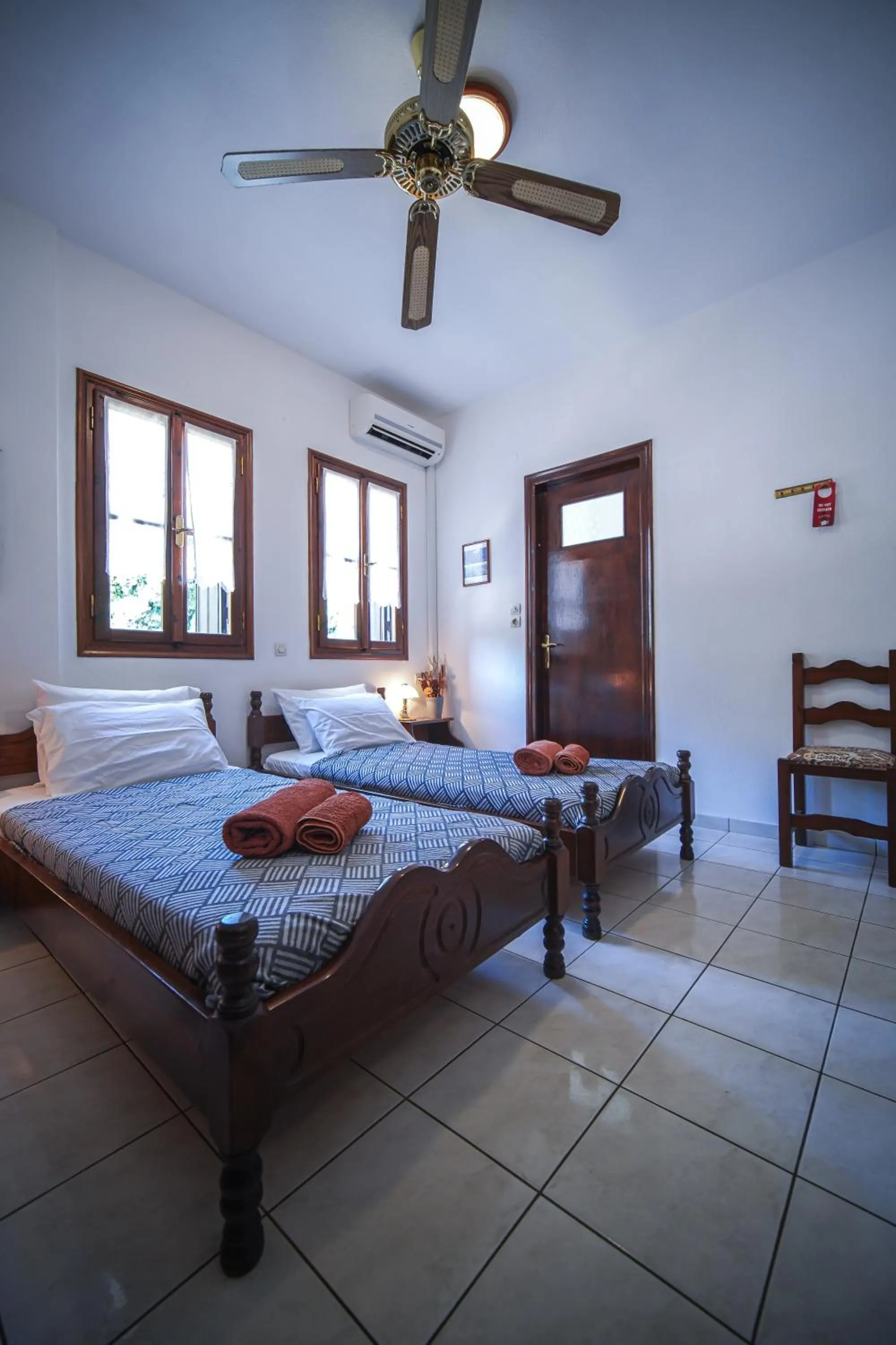 Bed in Hotel Hagiati