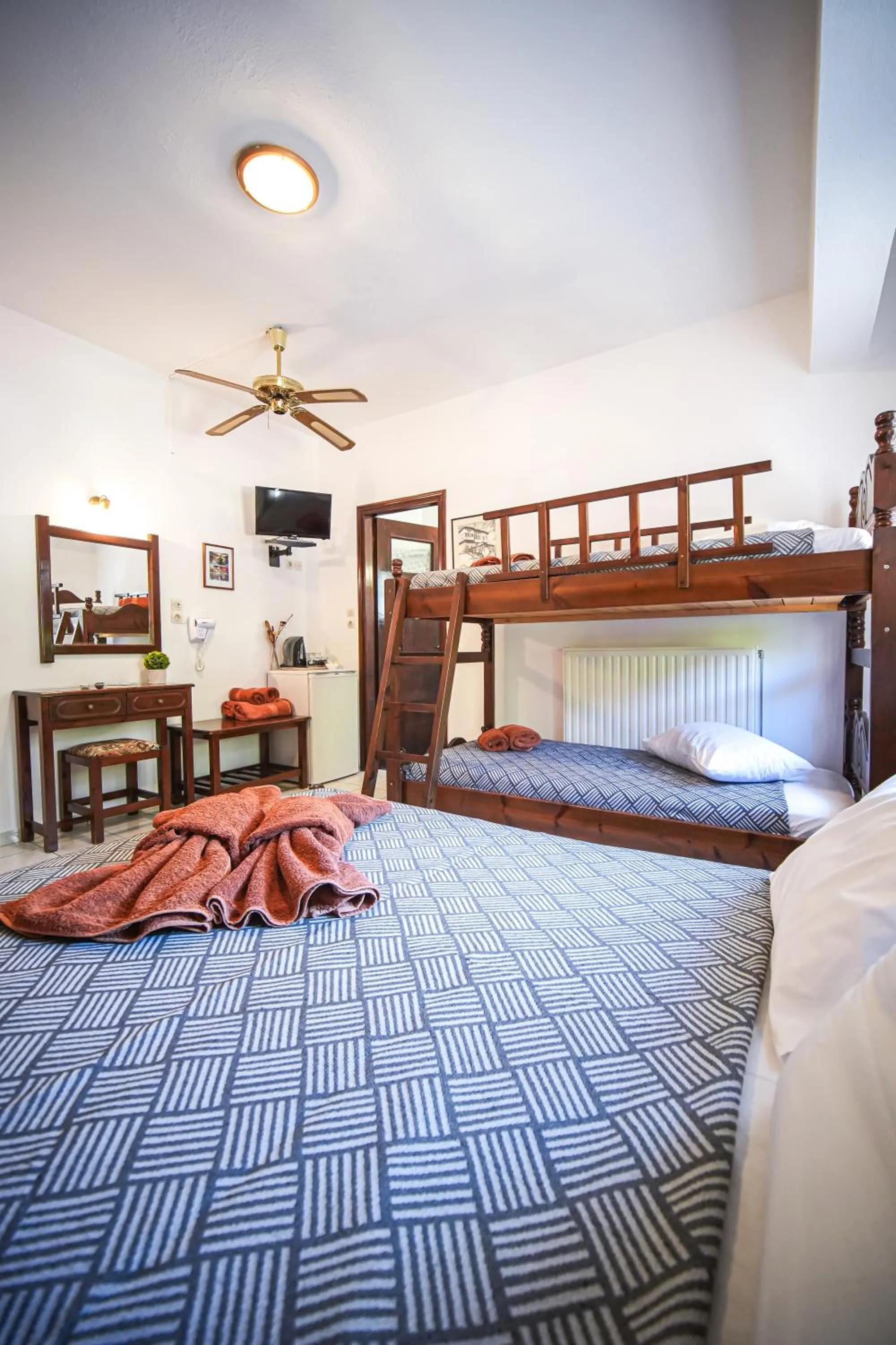 Bed in Hotel Hagiati