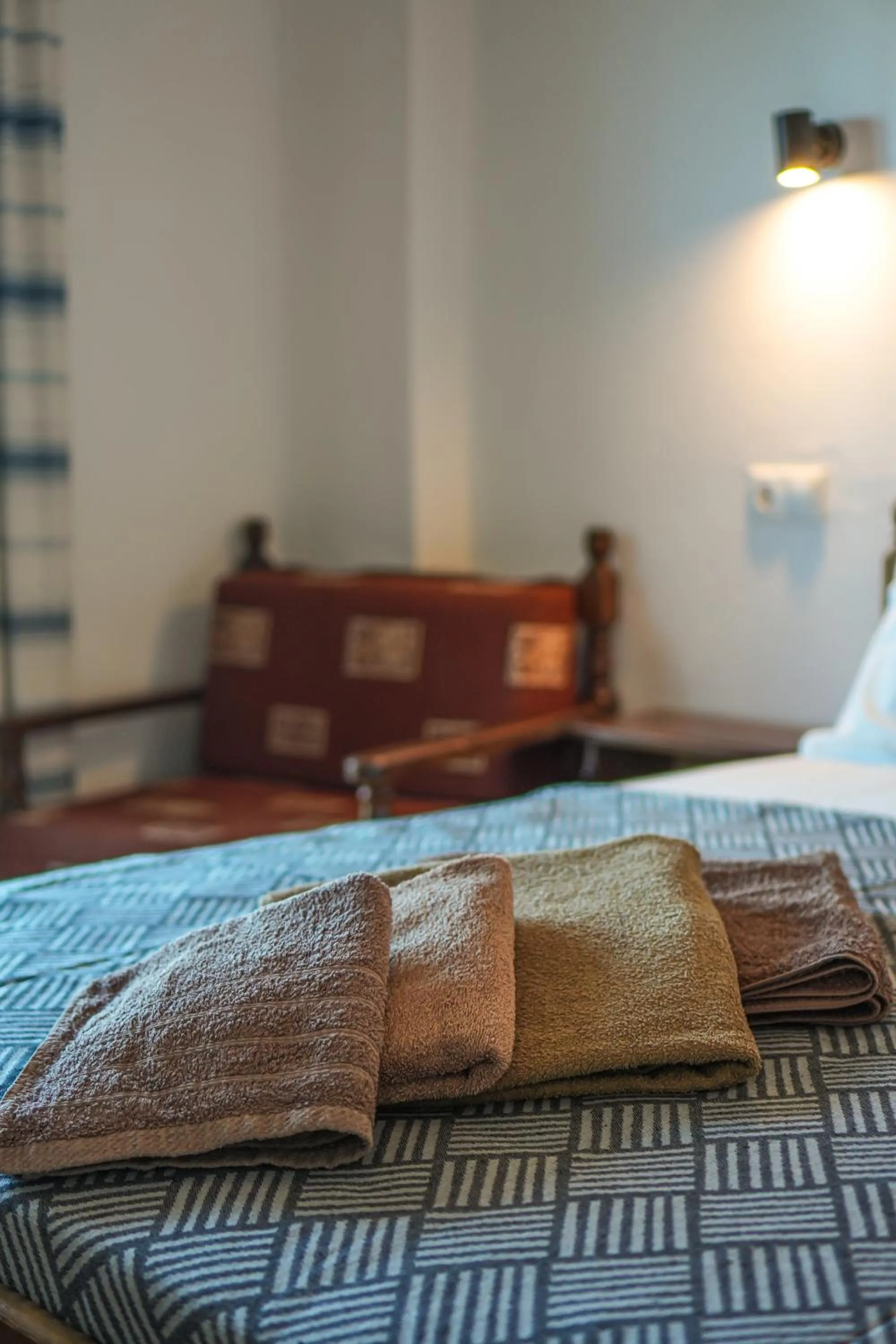 Bed in Hotel Hagiati