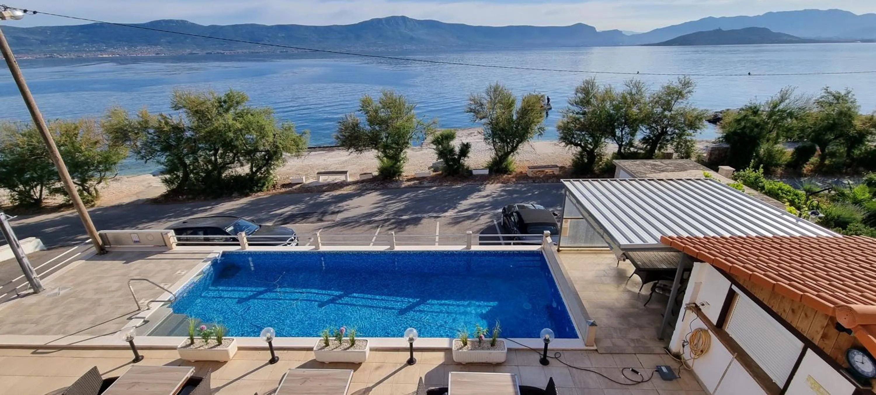Pool view in Villa Ana