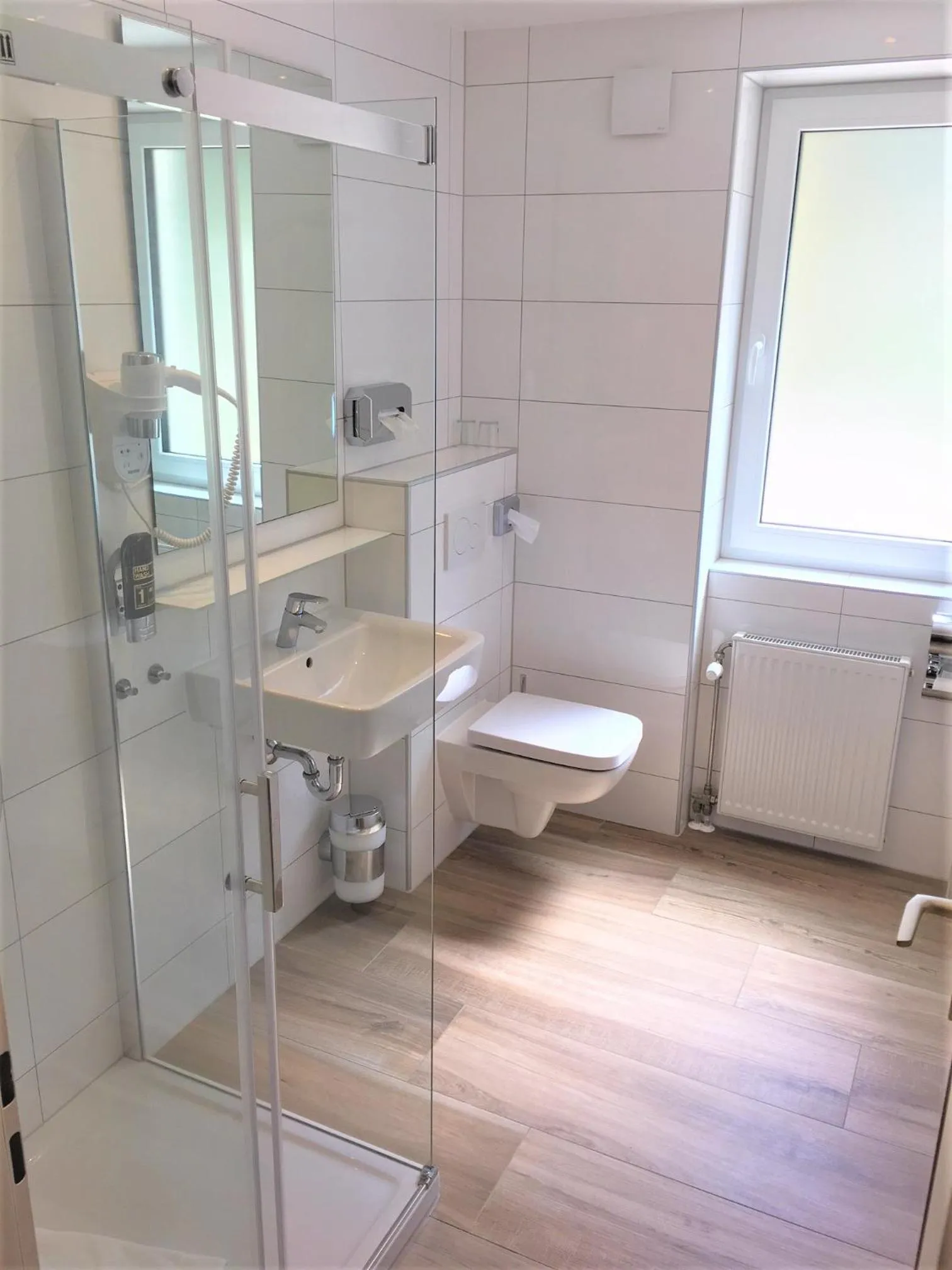 Shower in Hotel Scheid