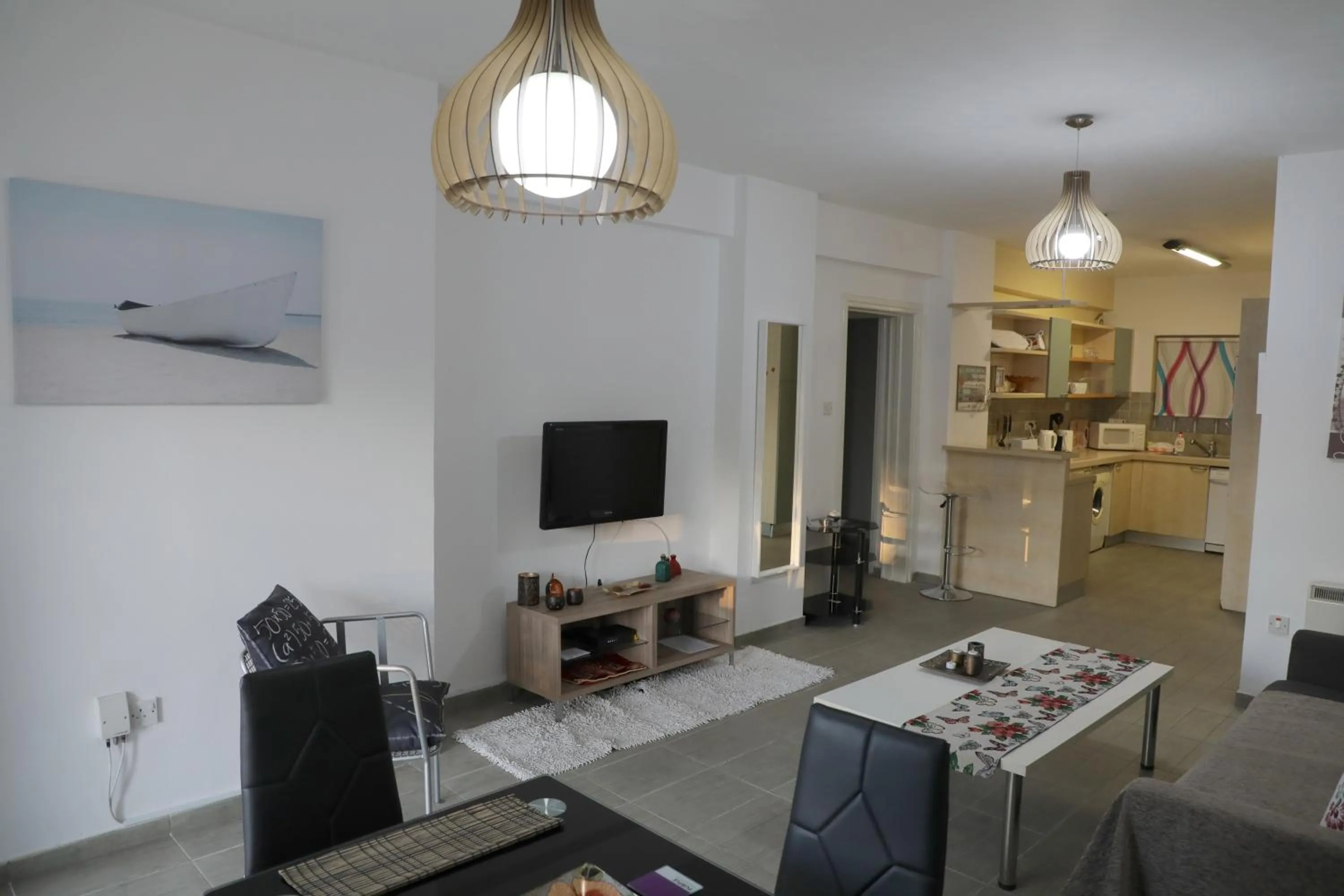 Living room in Bianco E U Apartment